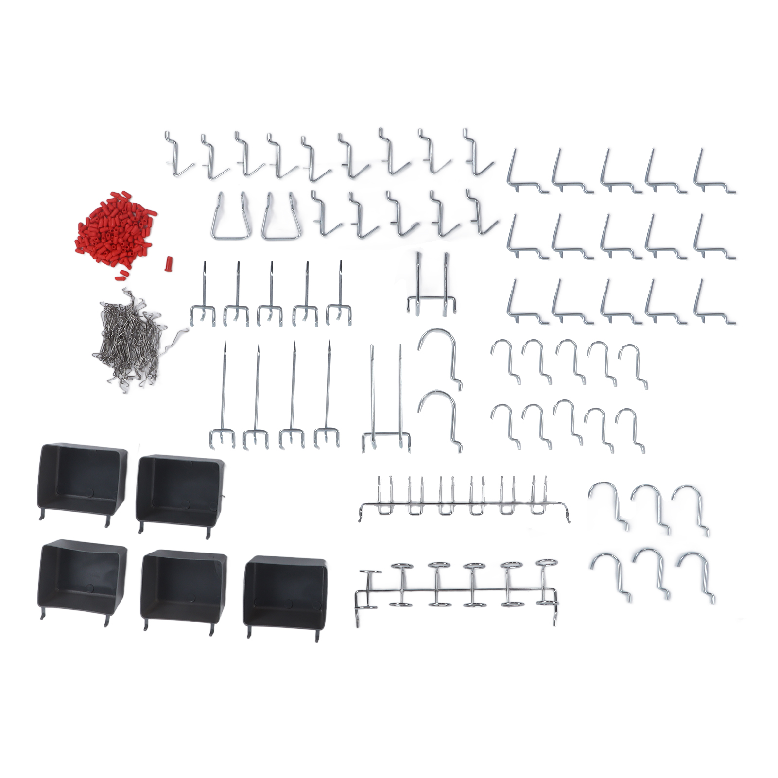 Set Mit 114 Lochwandhaken, Diverse Aufbewahrungswerkzeuge, Wandorganizer Für Werkstatt Und Zuhause