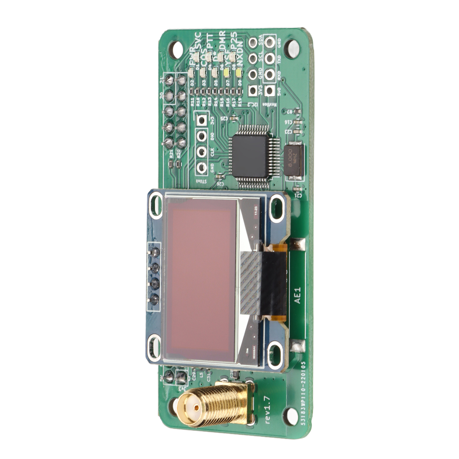 Hotspot-kit Mmdvm Uhf Vhf Uv Sma Led-anzeigemodul Antennenschnittstelle Für Amateurfunk