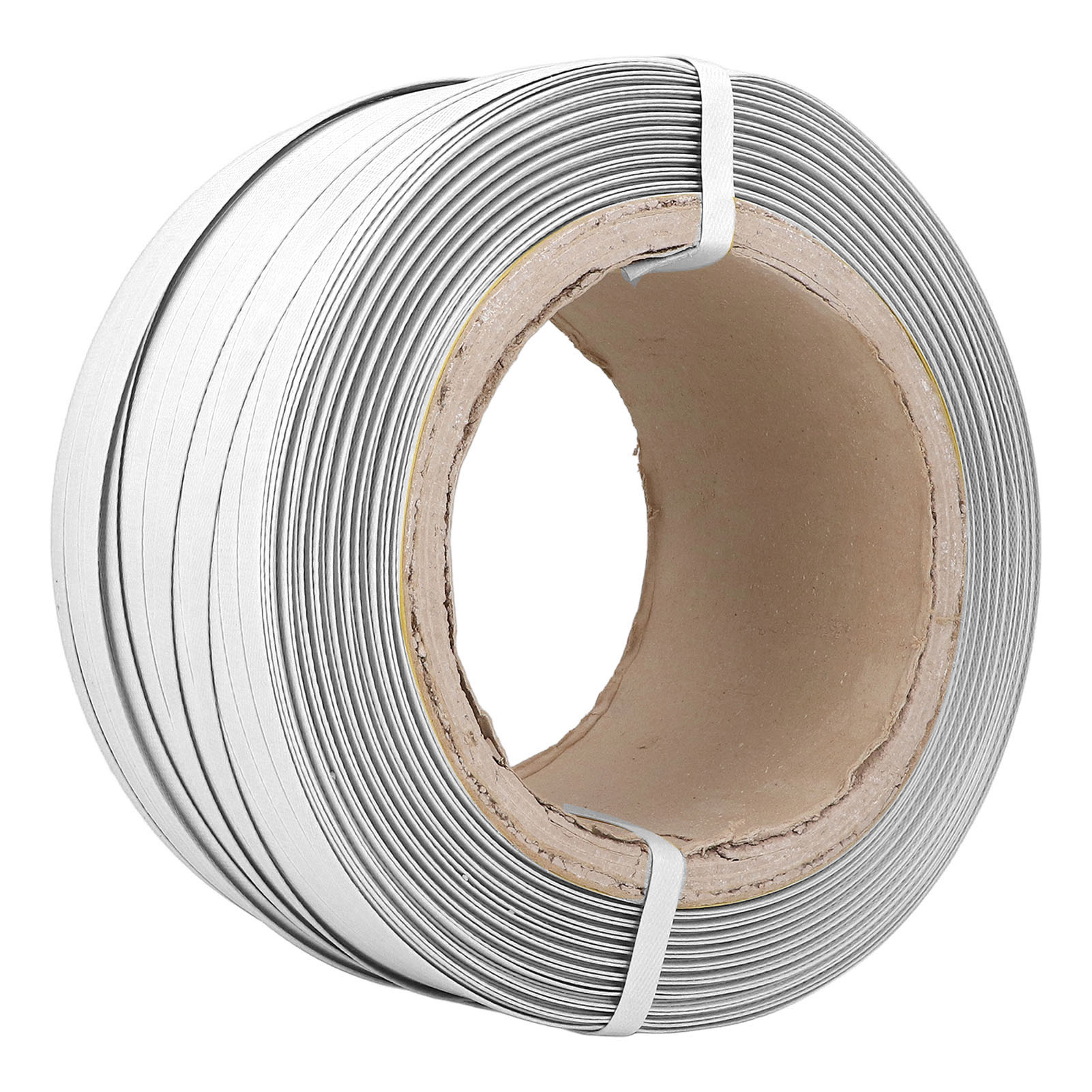 500 M Pp-umreifungsband, Halbautomatisches Kunststoffumreifungsband, 20 Kg Bruchfestigkeit, Weiß, Industrieklebeband