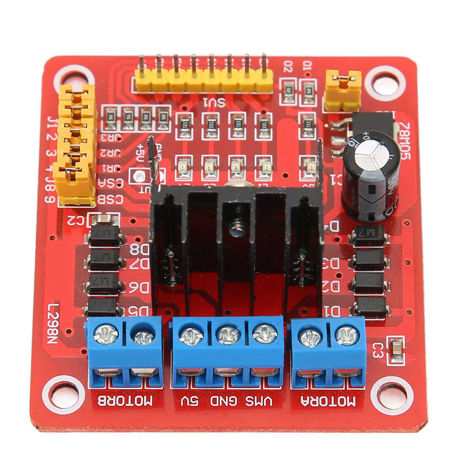 L298n Dual-h-brücken-modul Für Dc-schrittmotoren, Multifunktions-motorsteuerung, Treiberplatine