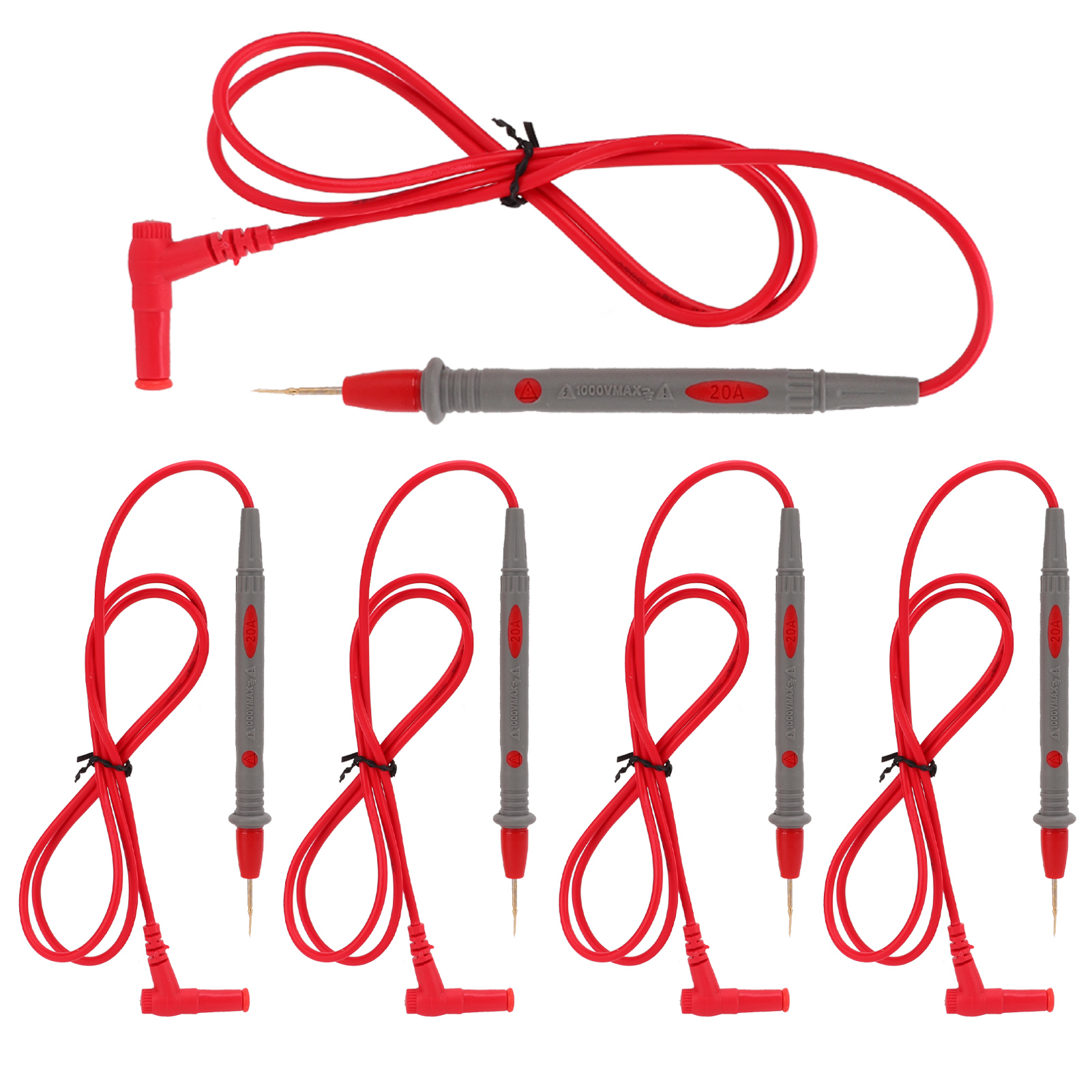 20-a-digitalmultimeter-messleitung J.30026, Hitzebeständiges Kabel, Amperemeter-leitung Mit 4-mm-bananenstecker, Präzise Messsonde