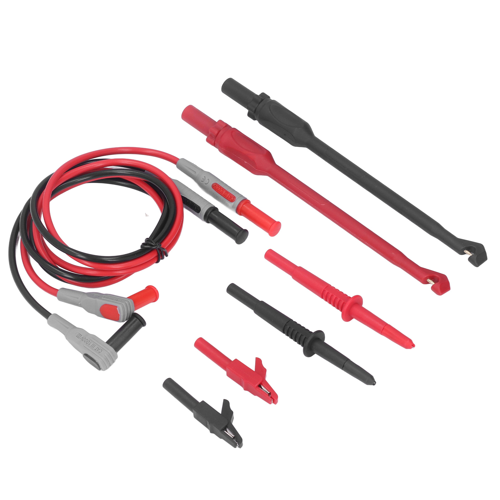 Set Mit 2 Multimeter-messleitungen Mit Pvc-kupfer-prüfspitzen Für Kfz-elektrikreparaturen