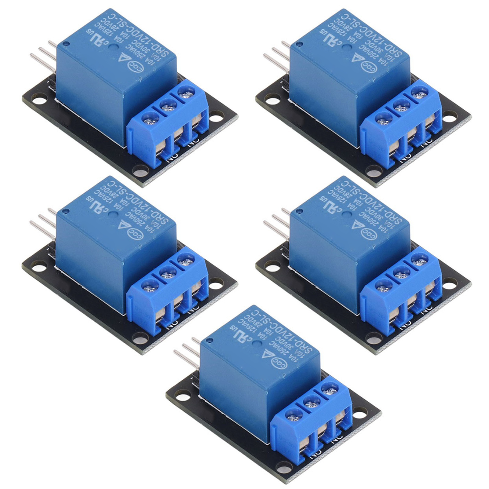 Set Mit 5 1-kanal-relaismodulen, 12v-steuerplatine, Zubehörset Für Elektronikprojekte