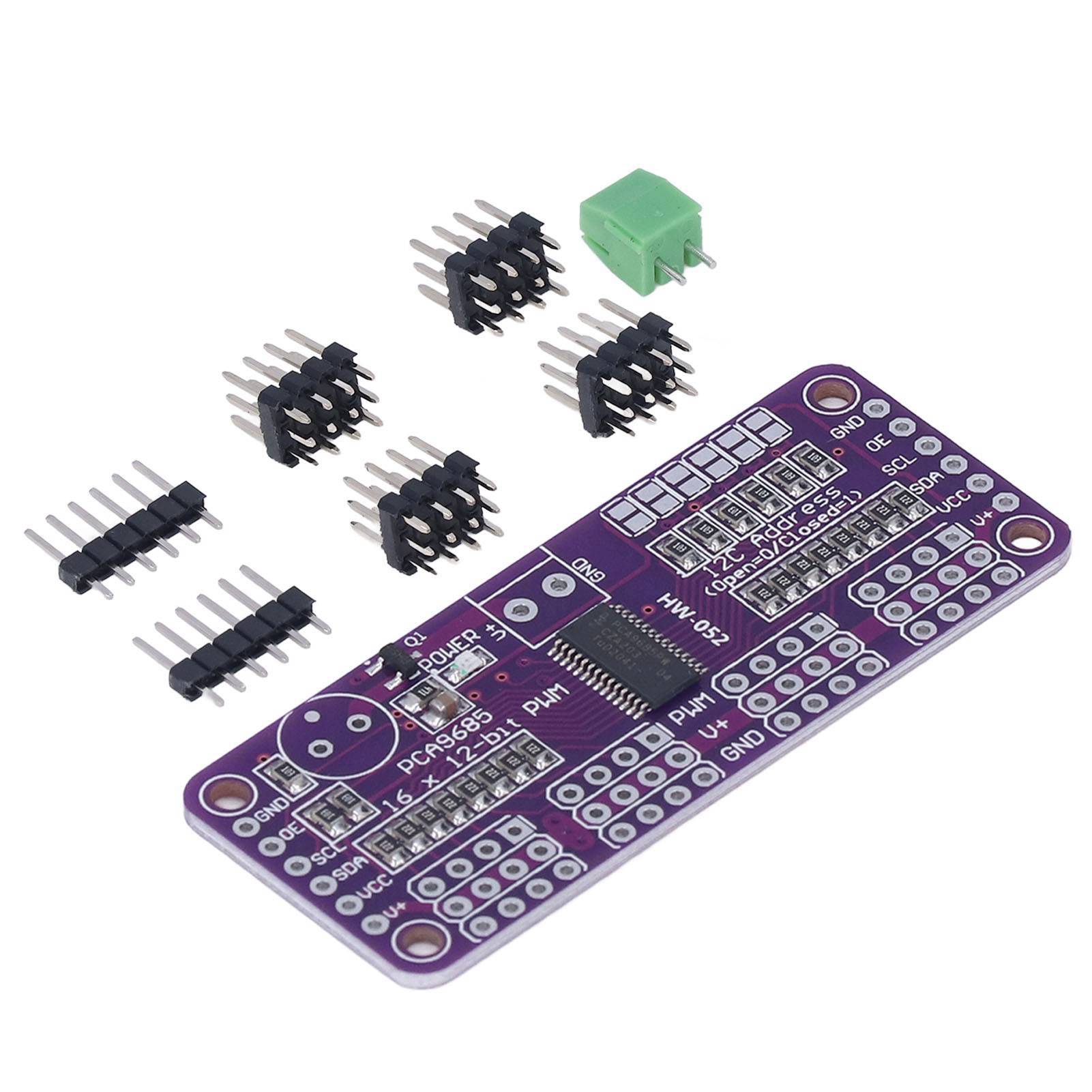 16-kanal 12-bit Iic Pca9685 Pwm-servotreibermodul Für Arduino-controller, Präzise Diy-steuerplatine