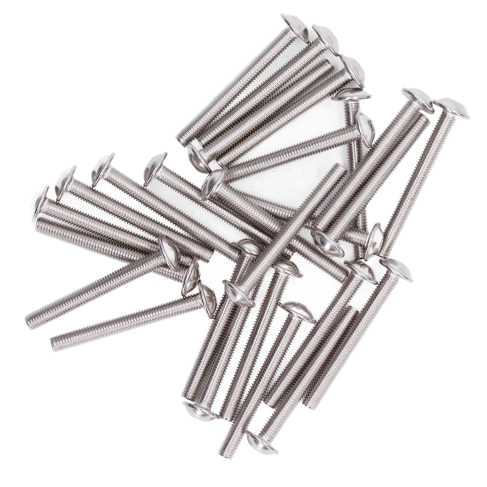 M5x50mm Schrauben Mit Gewölbtem Kopf Und Flansch, 50er-packung, Edelstahl A2-70, Innensechskantschrauben, Robuste Schrauben Für Dauerhafte Befestigungen.