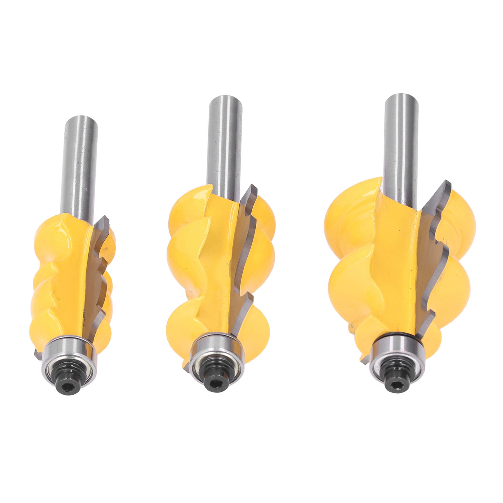 Set Mit 3 Profilfräsern Für Oberfräsen, Holzformmesser, Holzbearbeitungszubehör, 8-mm-schaft, Schnitzwerkzeuge.