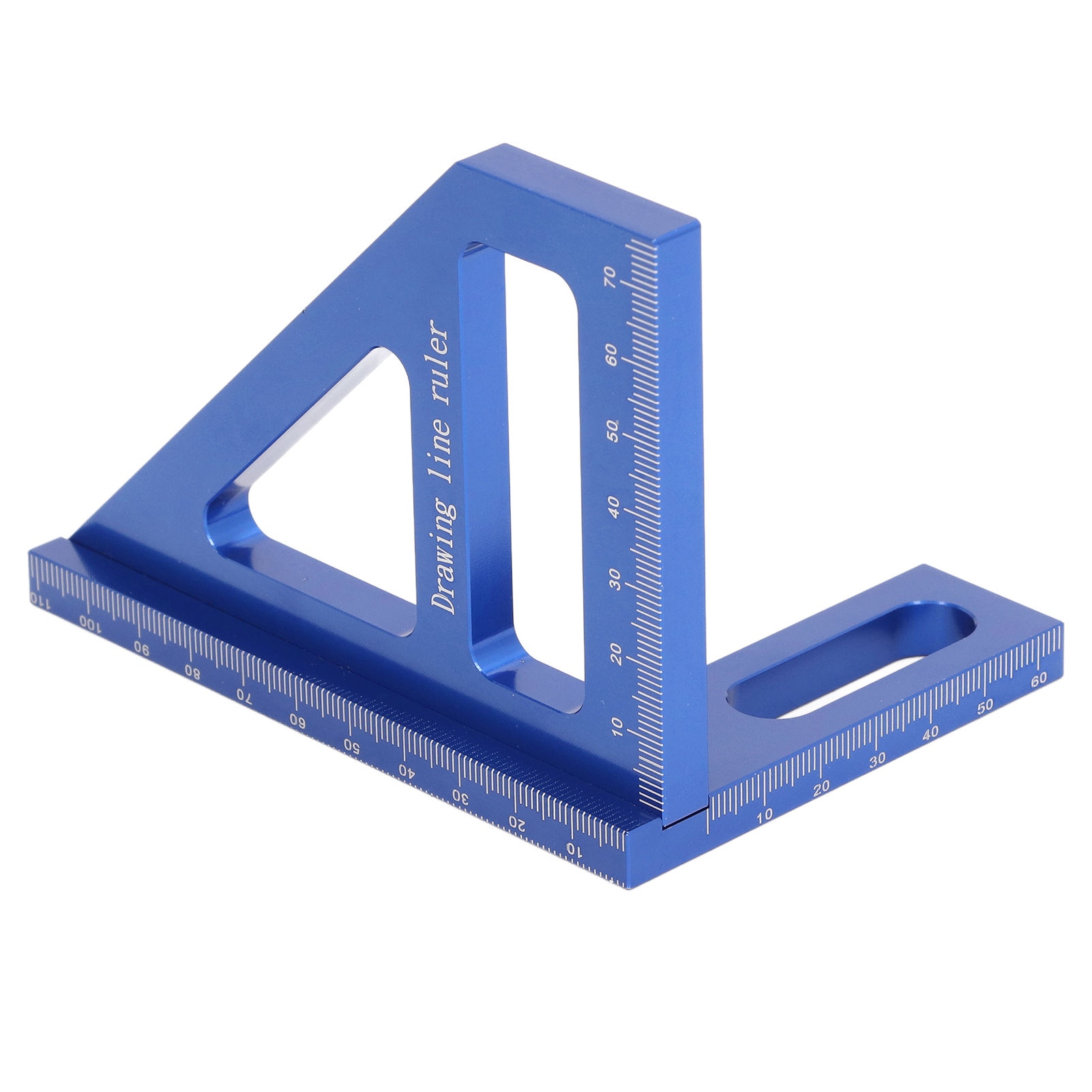 Präziser Winkelmesser Für 45- Und 90-grad-winkel, Robustes Aluminiumlineal Zum Markieren Und Montieren, Effizientes Professionelles Werkzeug Für Die Holzbearbeitung.