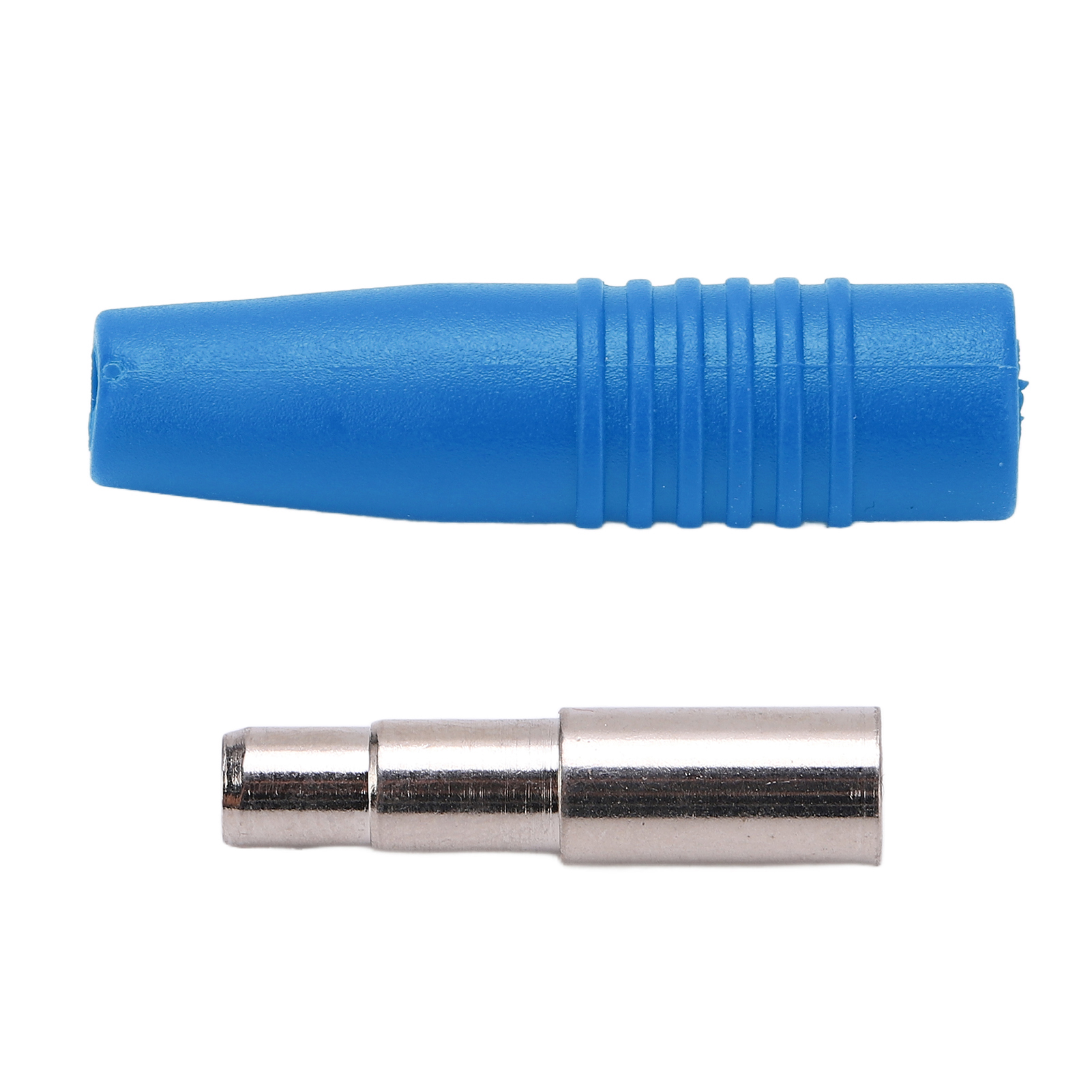 4-mm-bananenstecker (weiblich), Stecker Aus Reinem Vernickeltem Kupfer, 10er-packung, Zubehör Für Elektronische Tests, Blaue Farbe, Für Kabel Und Klemmenblöcke.