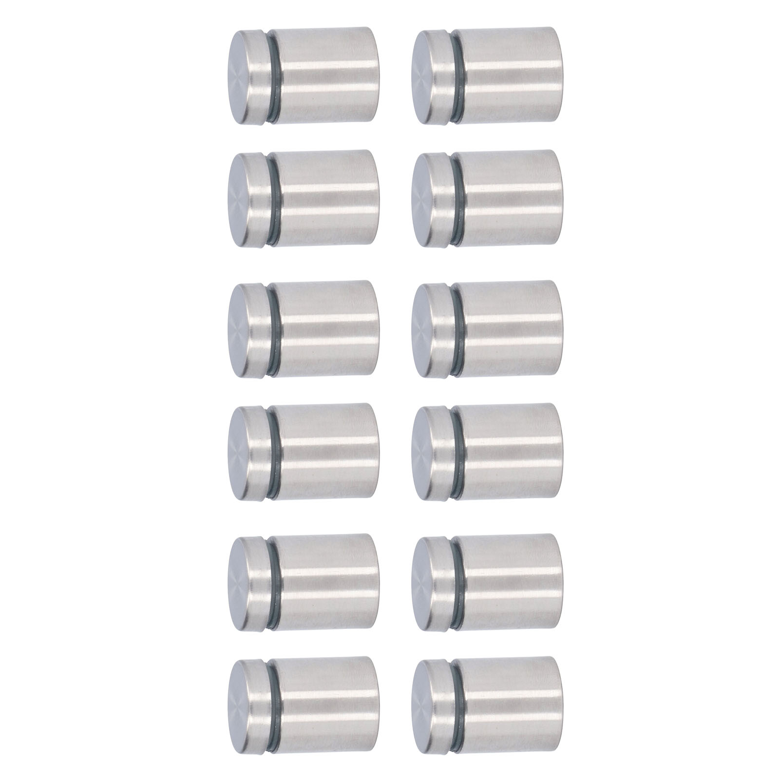 Set Mit 12 Edelstahl-abstandsschrauben 19x25mm, Wandmontage Für Werbetafeln, Robustes Montageset
