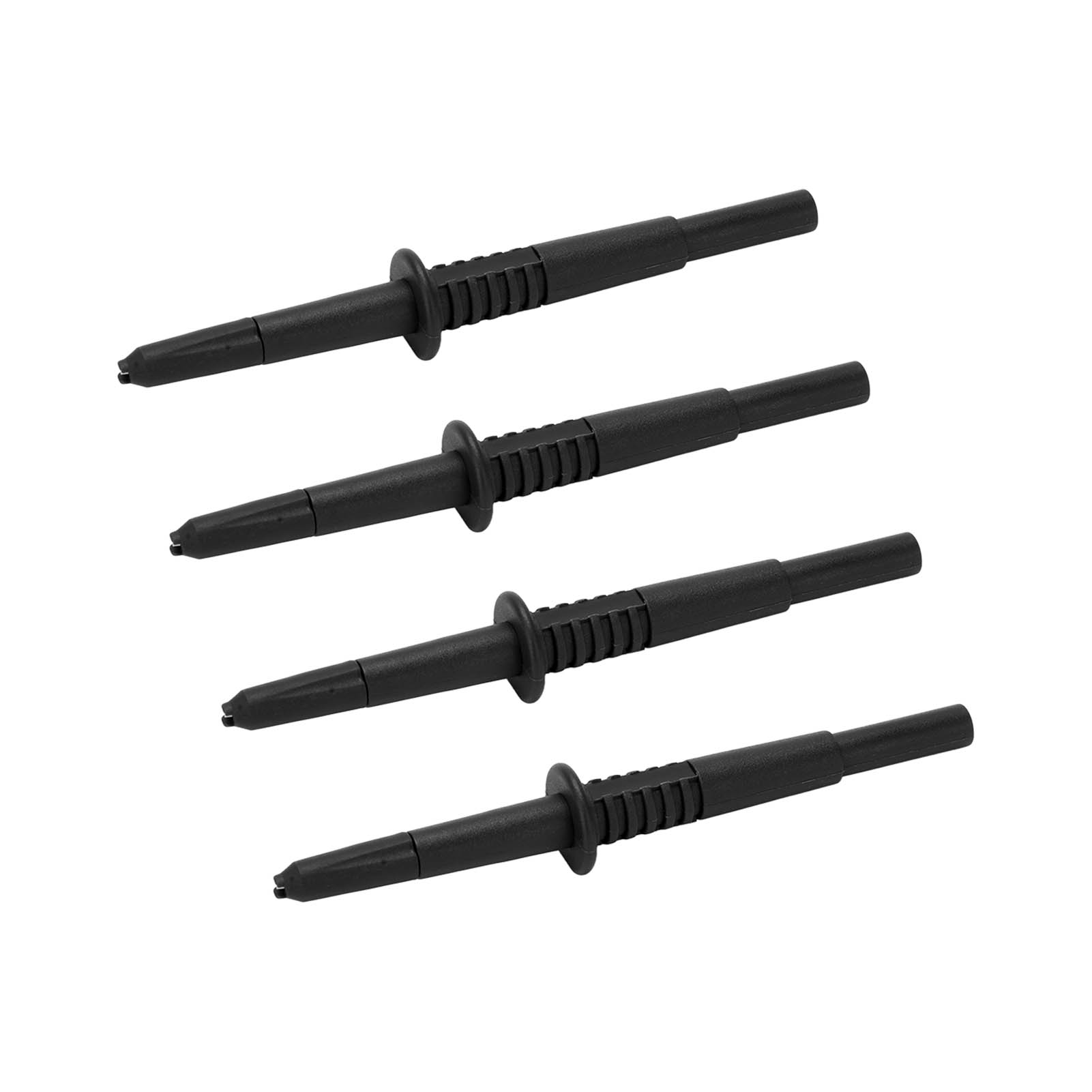 Set Mit 4 4-mm-testspitzen, Isolierter Bananenstecker, Zum Bohren Von Drähten Für Elektrische Diagnosezwecke, Schwarz