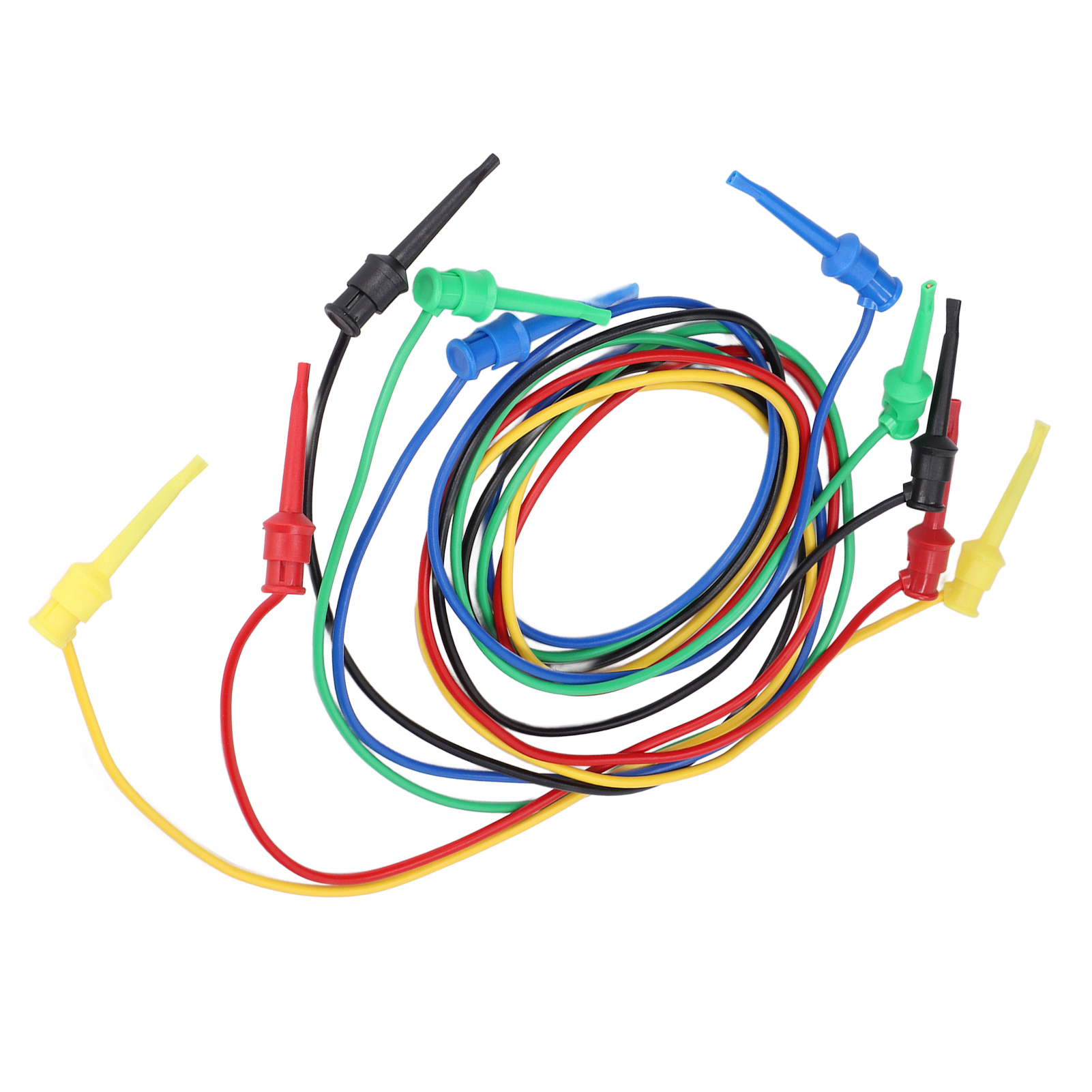 5er-pack Messleitungen Mit Doppelkrokodilklemmen, Mehrzweck-messkabel Für Elektrische Wartungsarbeiten, Robustes Überbrückungskabel-set