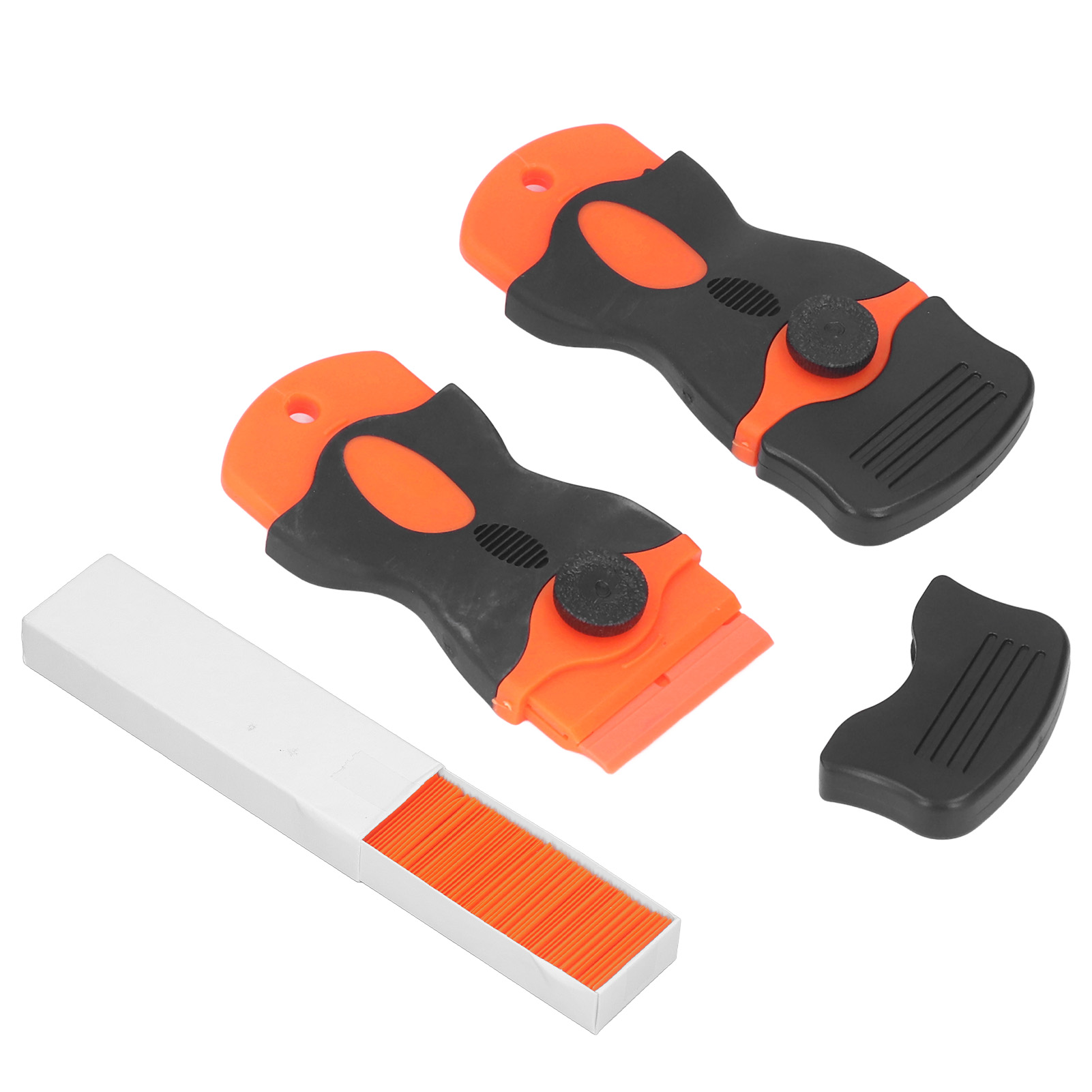 Set Bestehend Aus Kunststoffschabern Mit Einzelklinge, Klebstoff- Und Dichtstoffentfernermesser, Haushaltsreinigungswerkzeug, Inklusive Ersatzklingen