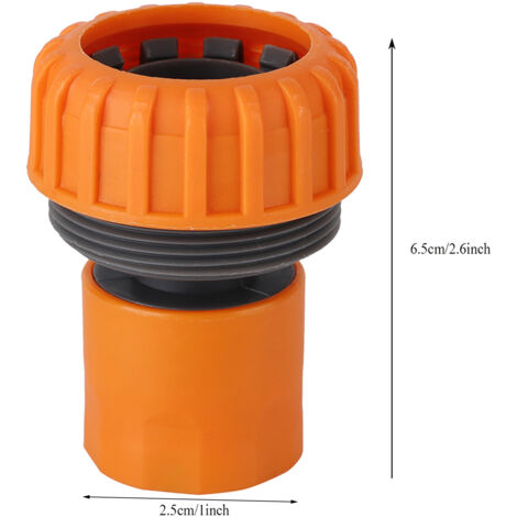 5-piece Quick Connect Fitting For 1-inch Garden Hose With Seal - Flexible Connector