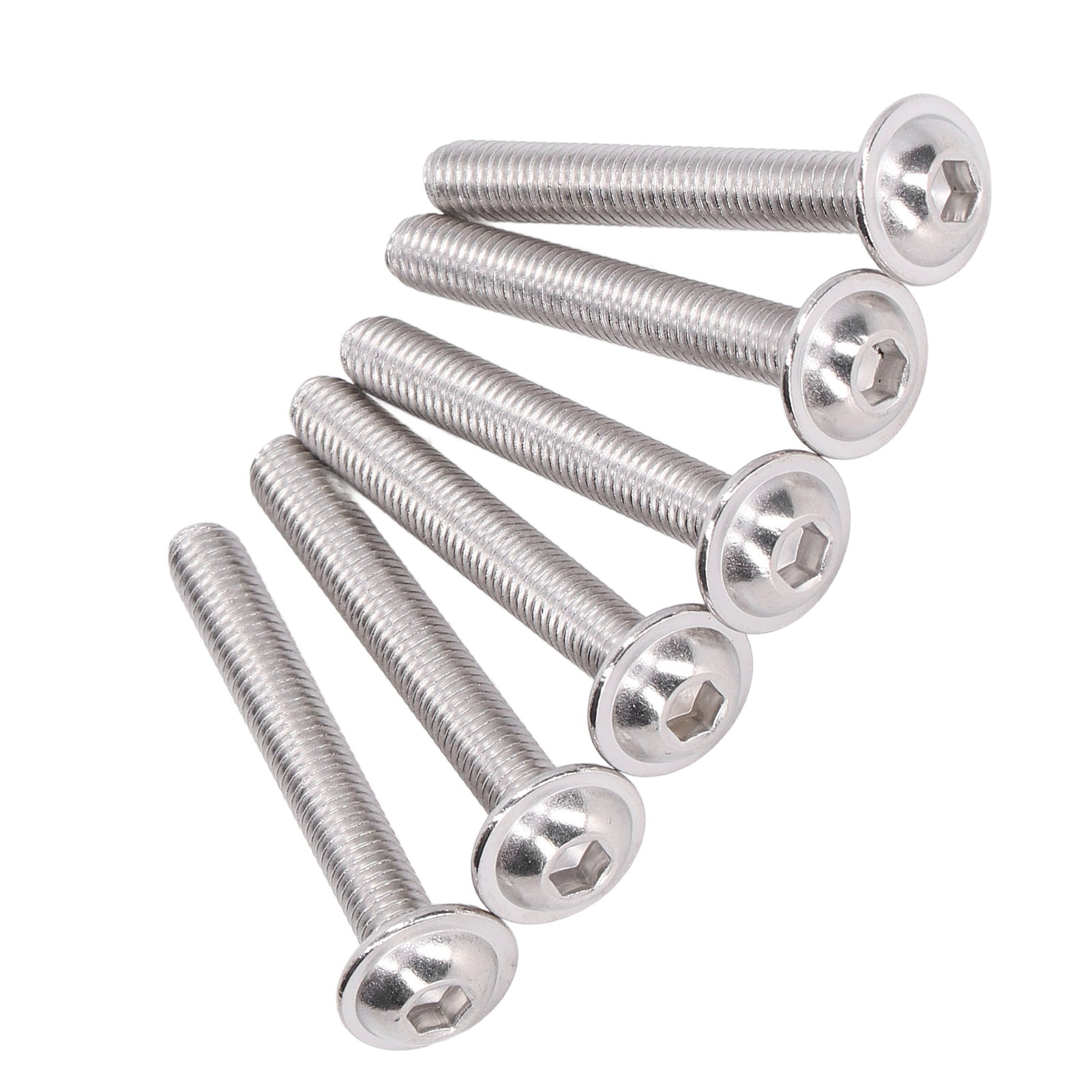 Packung Mit 50 M6x40mm Senkkopfschrauben, A2-70 Edelstahl, Sechskantschrauben, Innensechskantschrauben, Robuste Befestigung Für Verschiedene Anwendungen.