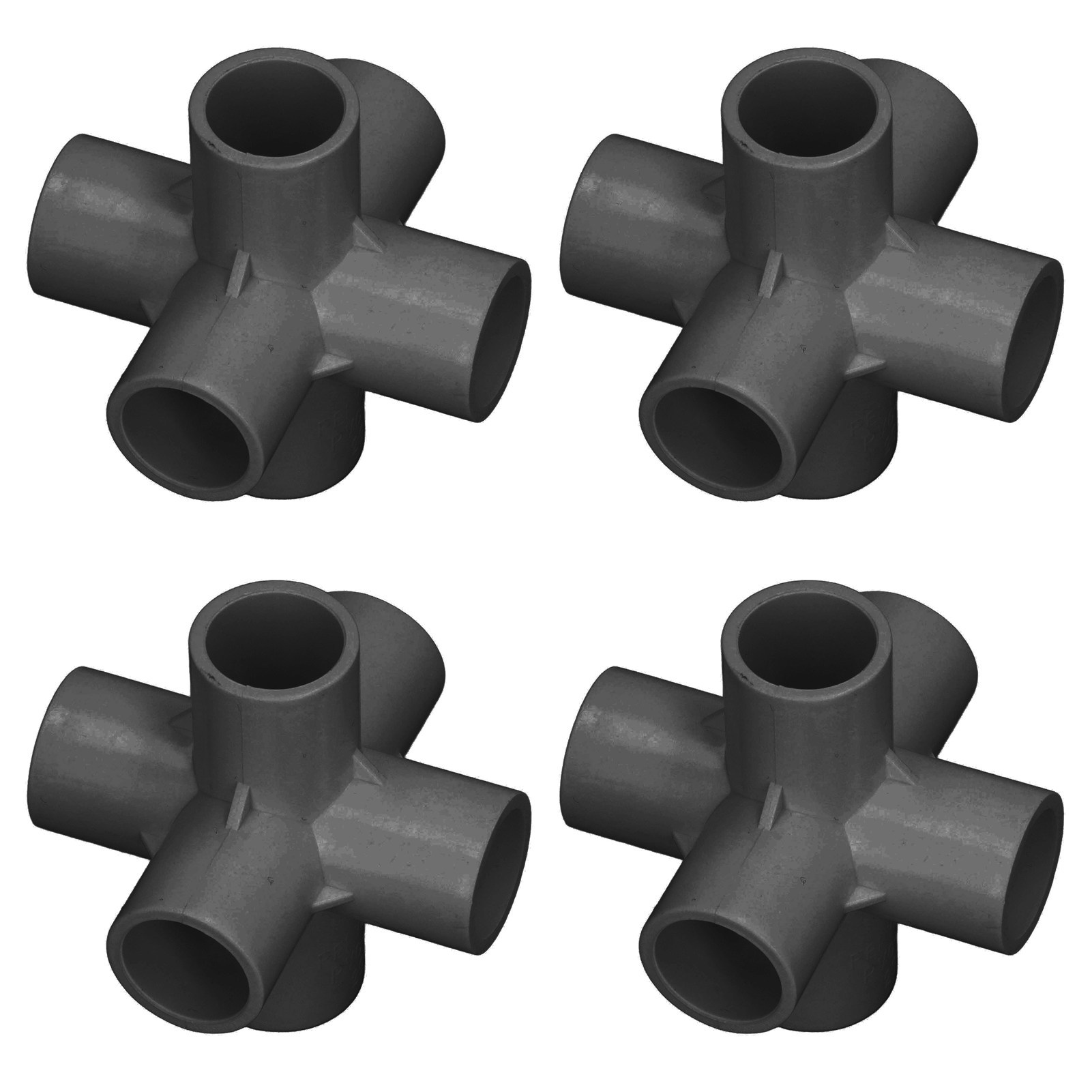 6-wege-pvc-rohrverbinder, 25 Mm, 3d-winkel, Schwarz, 10 Stück, 90°-winkel, Dichtungsfittings Für Bewässerung Und Sanitärinstallationen