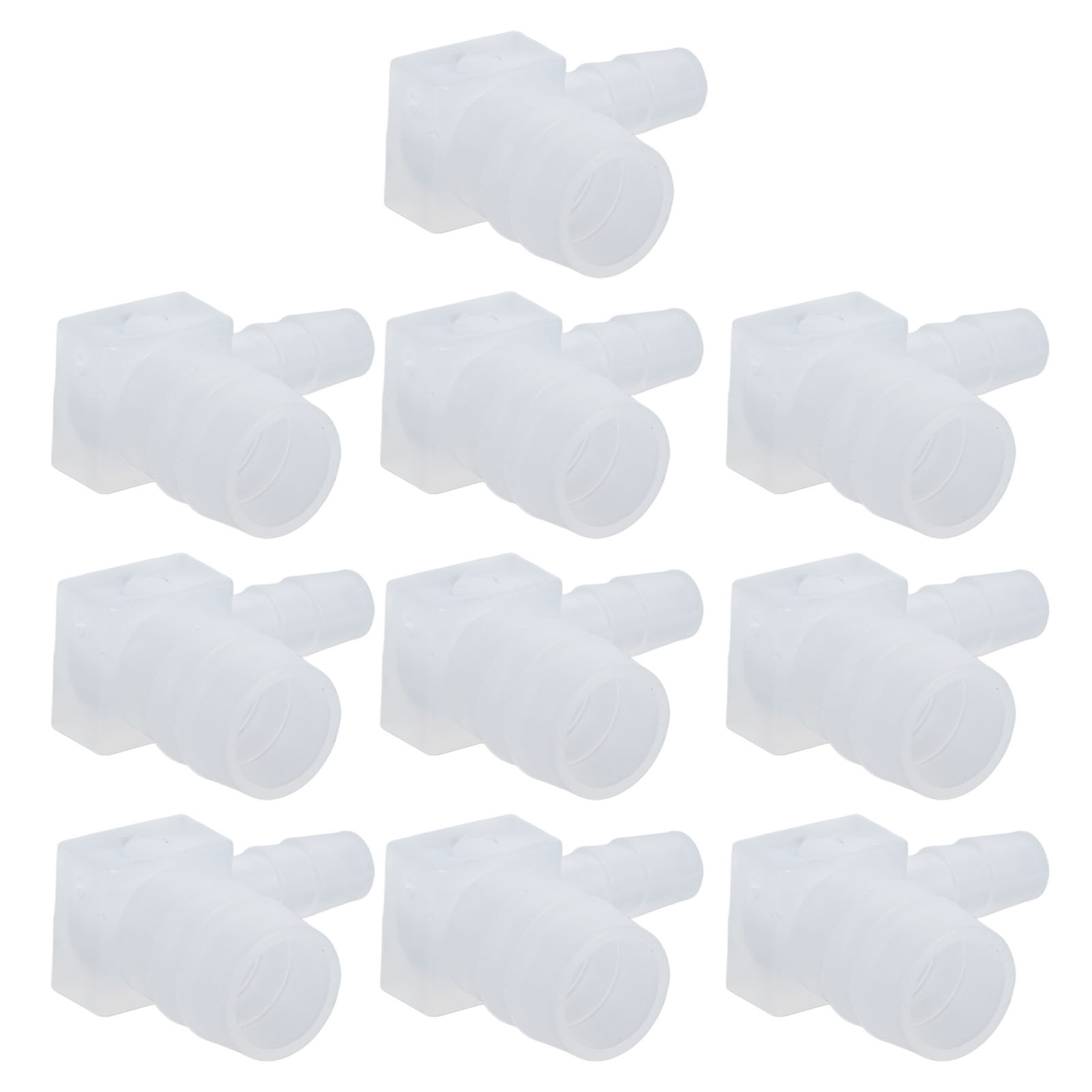 90°-l-winkel-reduzierstück Für 12x6-mm-schläuche, 10 Stück Pvc-schlauchverbinder Mit Widerhaken, Kunststoff-endkappen Für Bewässerung Und Heimwerkerprojekte.