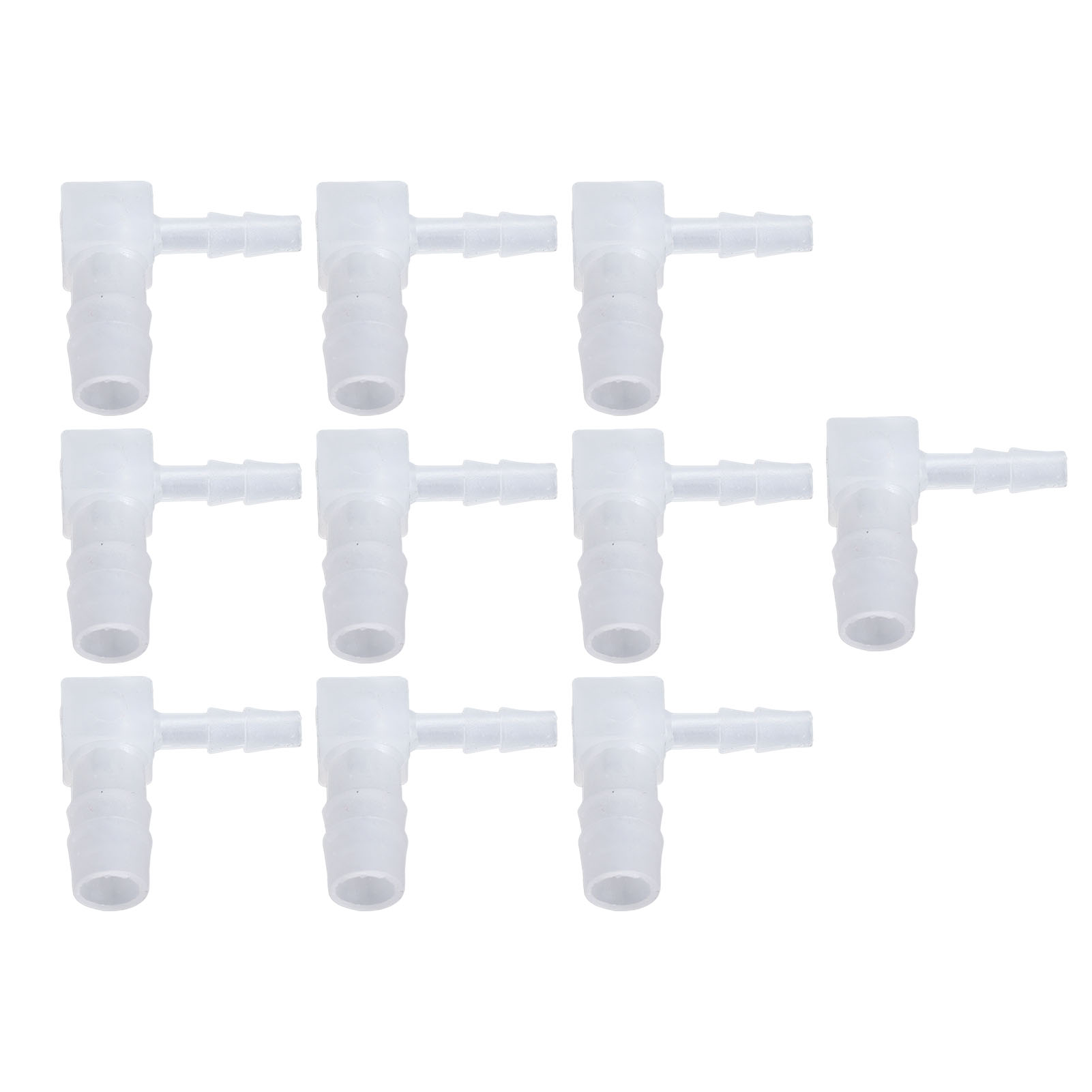 10-teiliges Kunststoff-schlauchverschraubungsset, Reduzierstück Mit Widerhaken, 90°-l-winkelstück, 8x4-mm-rohrverbinder