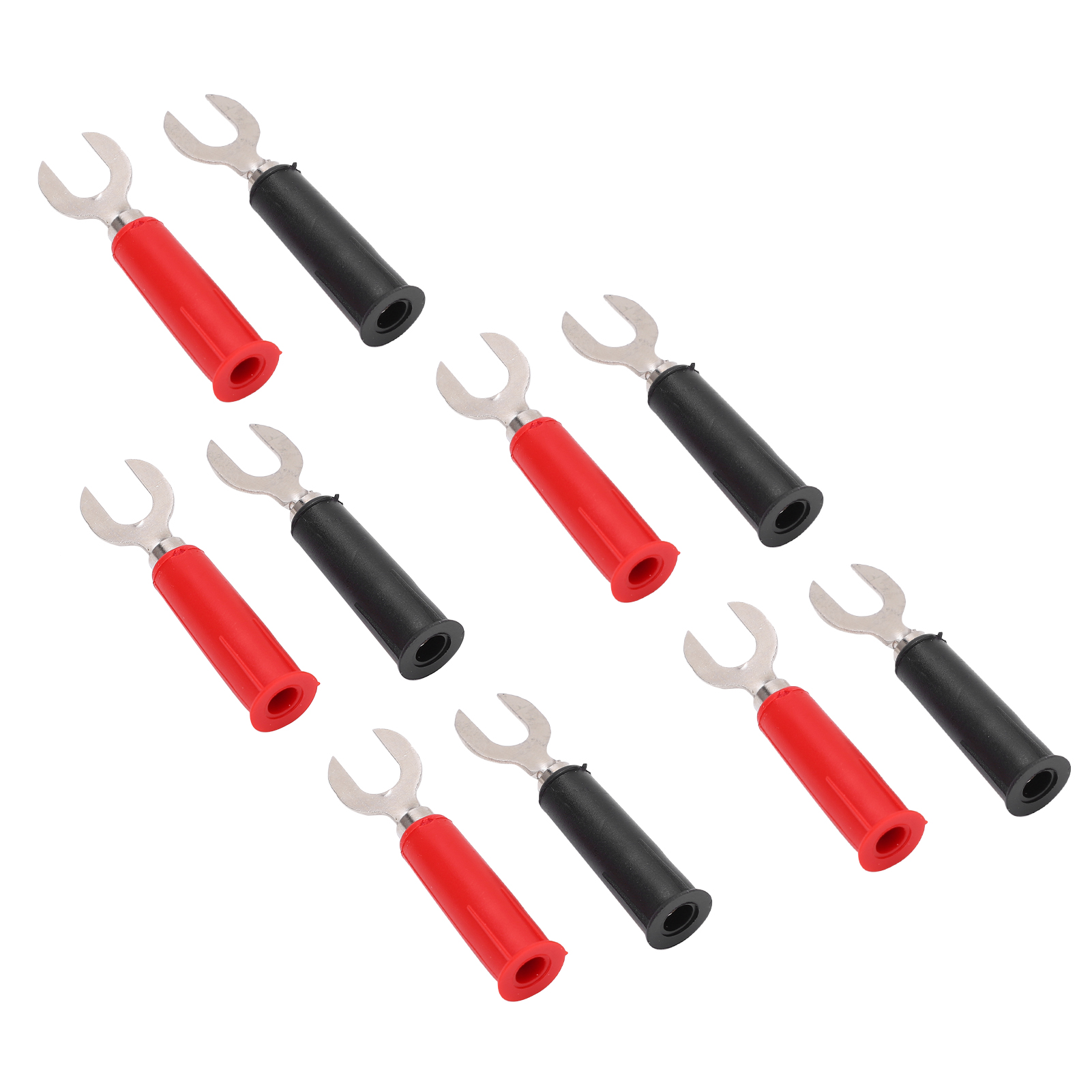 10 Stück 6-mm-u-förmiger Stecker J.20019 Hochdruckadapter Typ U Auf 4-mm-bananenstecker