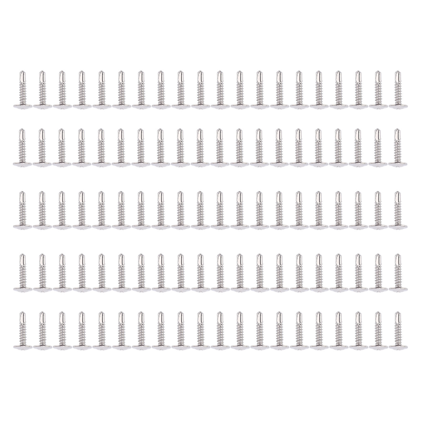 Selbstbohrende Holzschrauben Aus Edelstahl 304 Mit Unterlegscheibe, Runder Senkkopf M4,2 X 19, 100er-packung