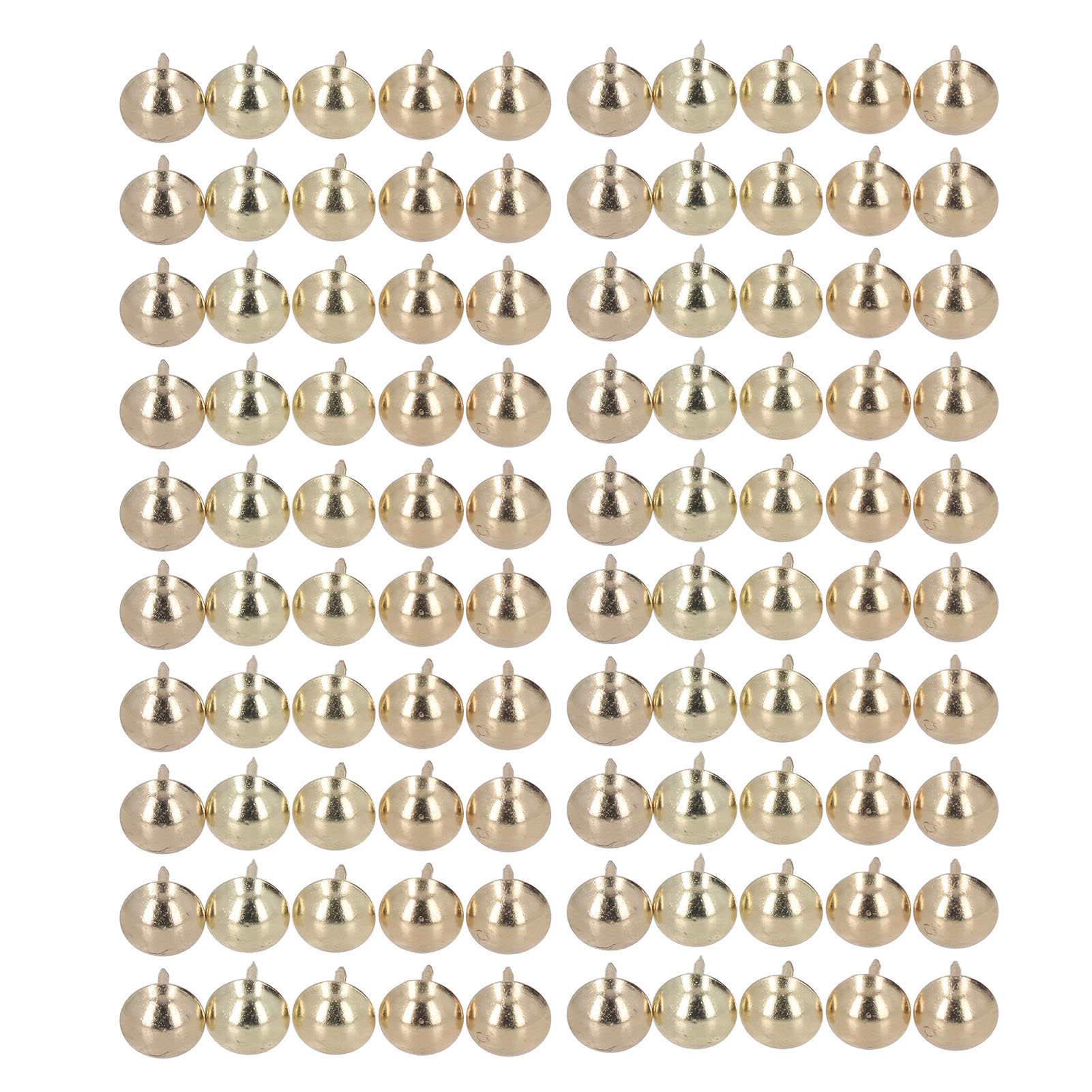100 Goldene Polsternägel, Dekorative Möbelnägel, Nägel In Antikgold-optik, Zur Befestigung Von Innenmöbeln, Packung Mit 100 Nägeln