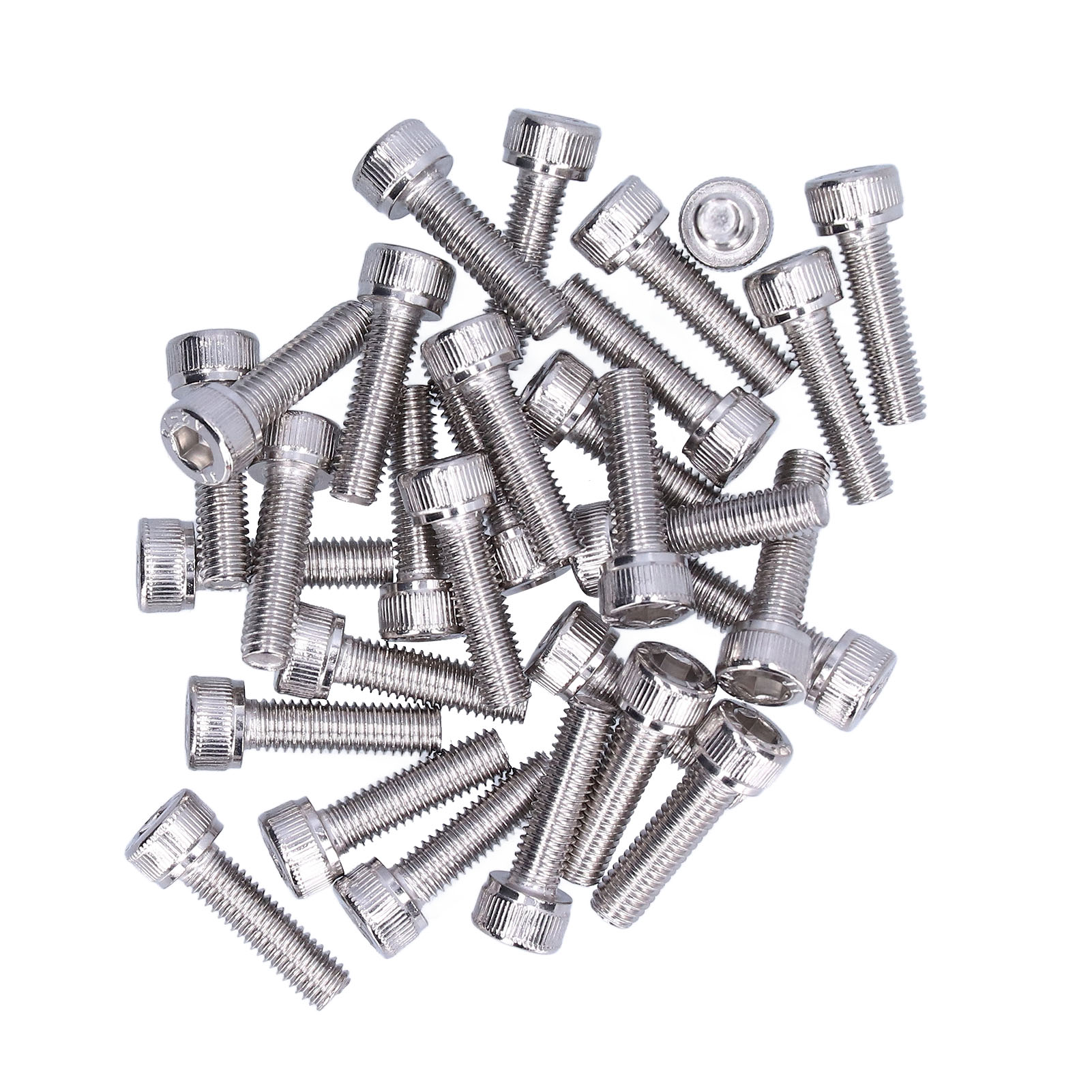 M5x18 A2-70 Befestigungsschrauben, 30-teiliges Set, Metall, Schraubensatz Für Wartung Und Reparatur, Innensechskantschrauben, Industriesteckverbinder