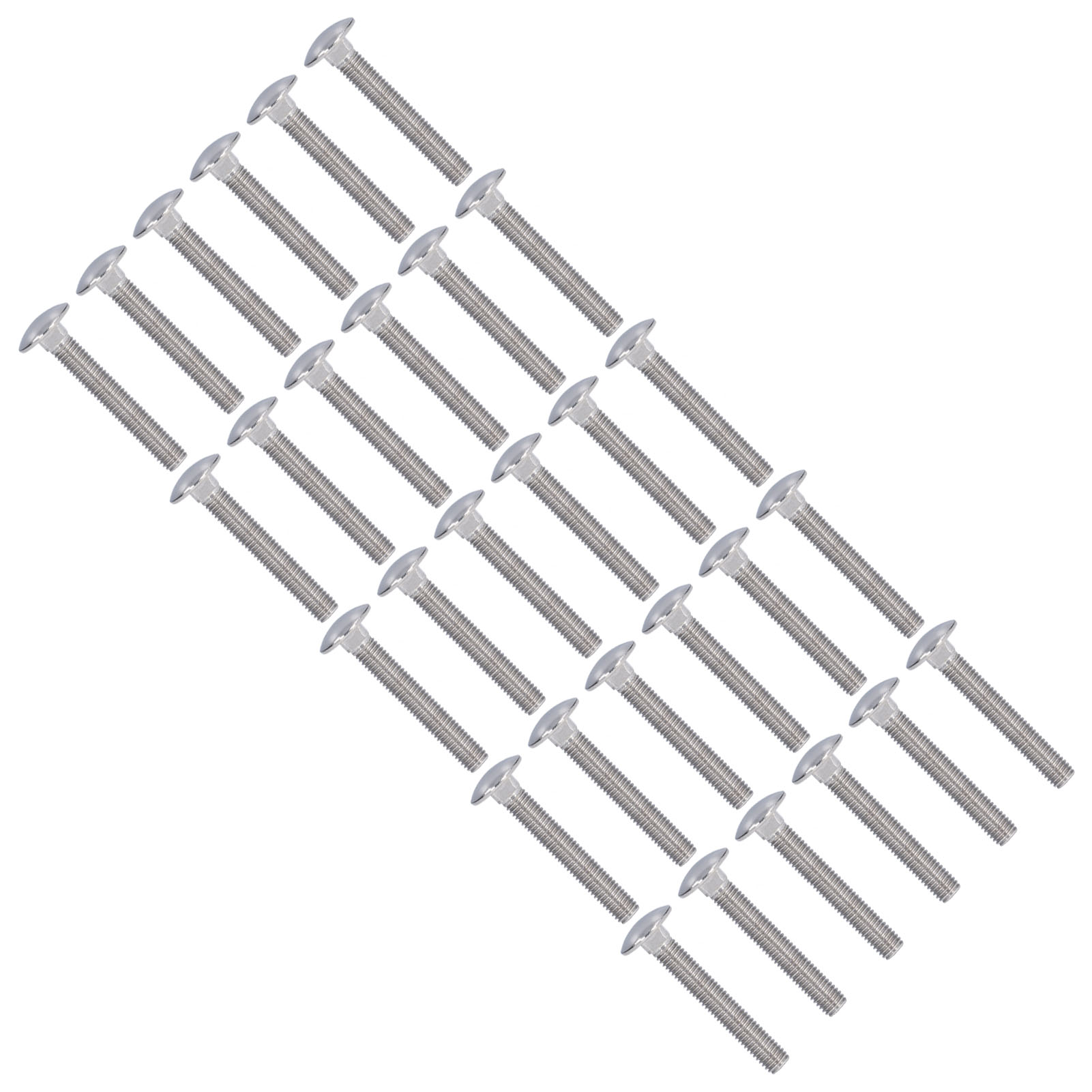 M10x60 Hohlkopfschrauben, 30 Stück, Edelstahl A2-70, Vierkanthals, Schrauben Für Industriemaschinen Und -anlagen.