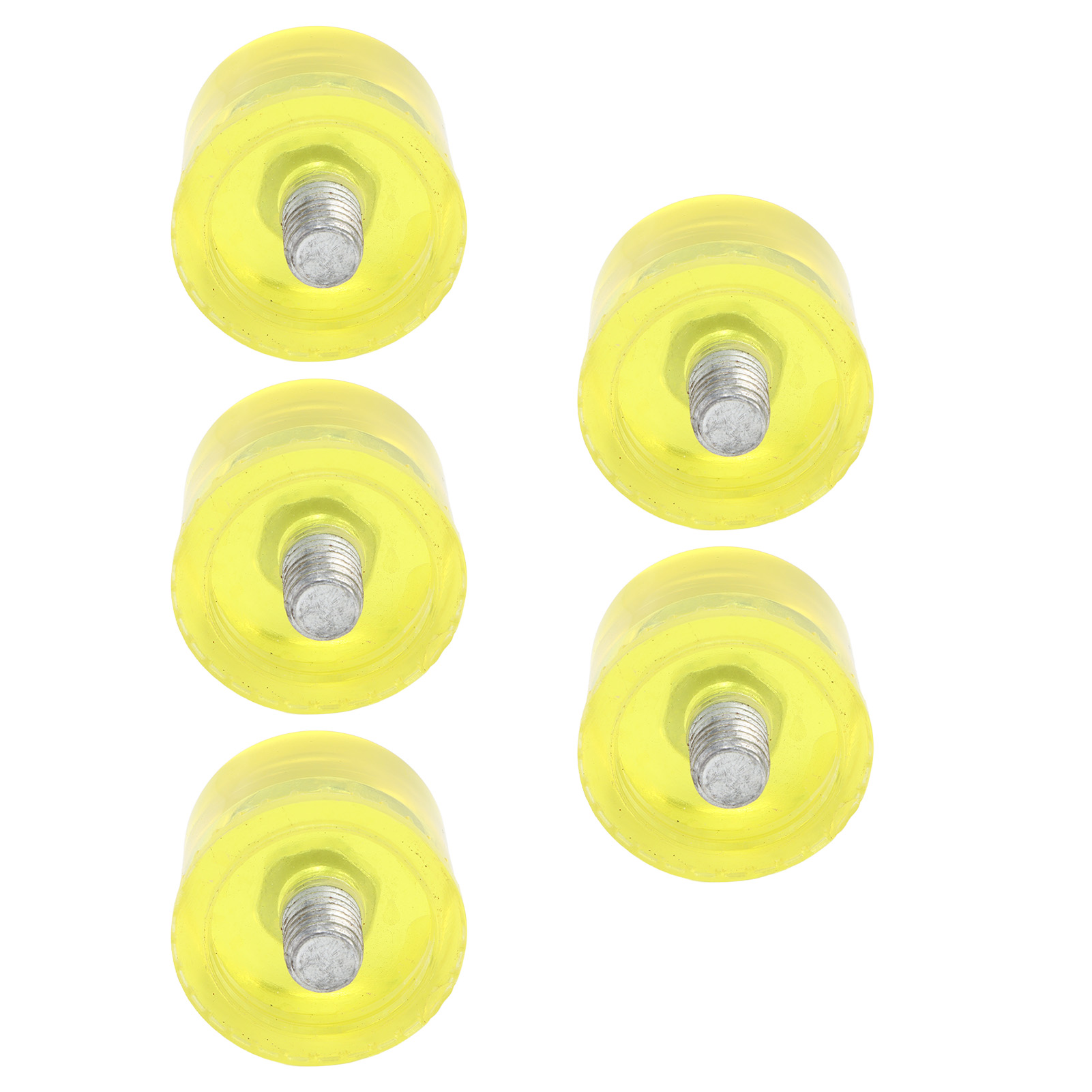 Set Mit 5 Ersatz-gummihammerköpfen, Transparente Gelbe Weiche Schlagspitzen M8x1, 40 Mm Zubehörset