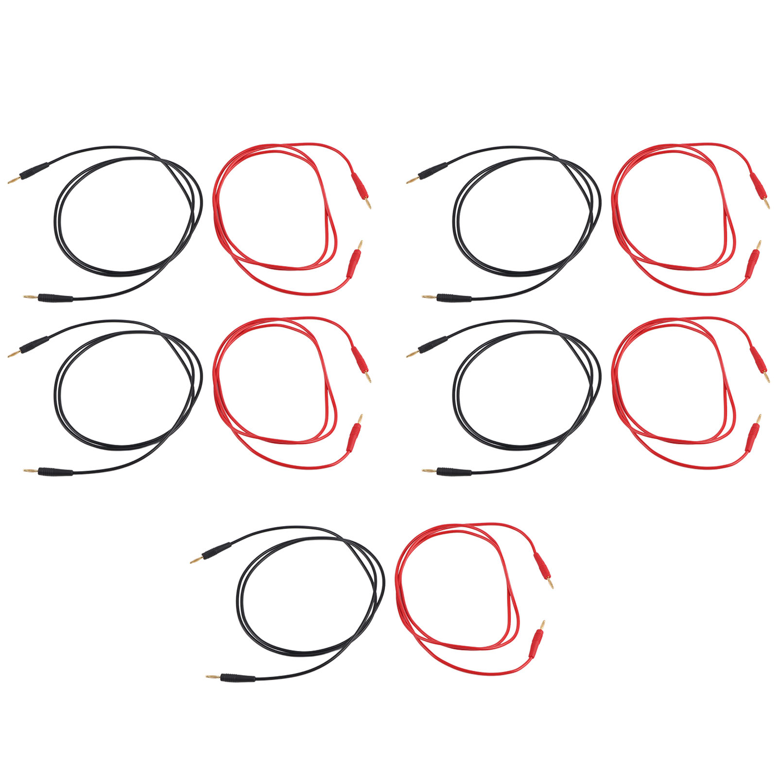 Set Mit 5 Messleitungen (2 Mm Bananenstecker, Stecker-stecker), 30 V Ac / 60 V Dc Messkabel, 10 A, Laborzubehör