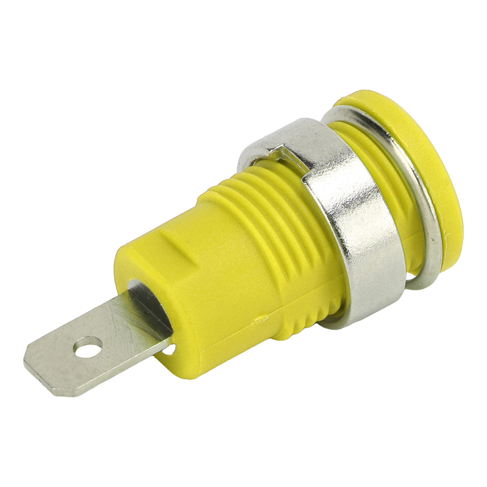 50 Stück 4-mm-bananenstecker, Hohe Strombelastbarkeit, Lange Lebensdauer, Gute Leitfähigkeit, Elektrisches Prüfzubehör, Gelb