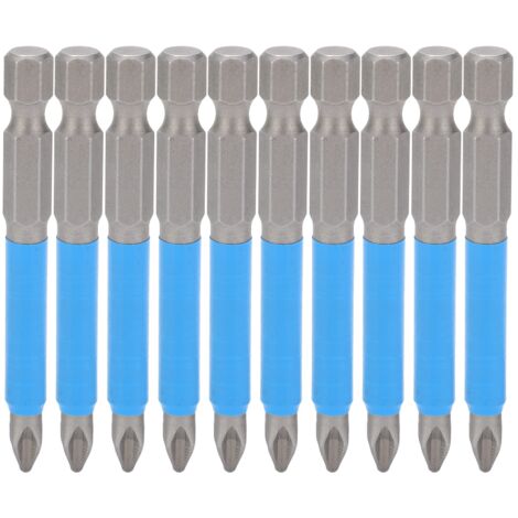 10 Stück Ph2 65 Mm Magnetische Kreuzschlitz-schraubendreherbits Für Elektrische Bohrmaschinen