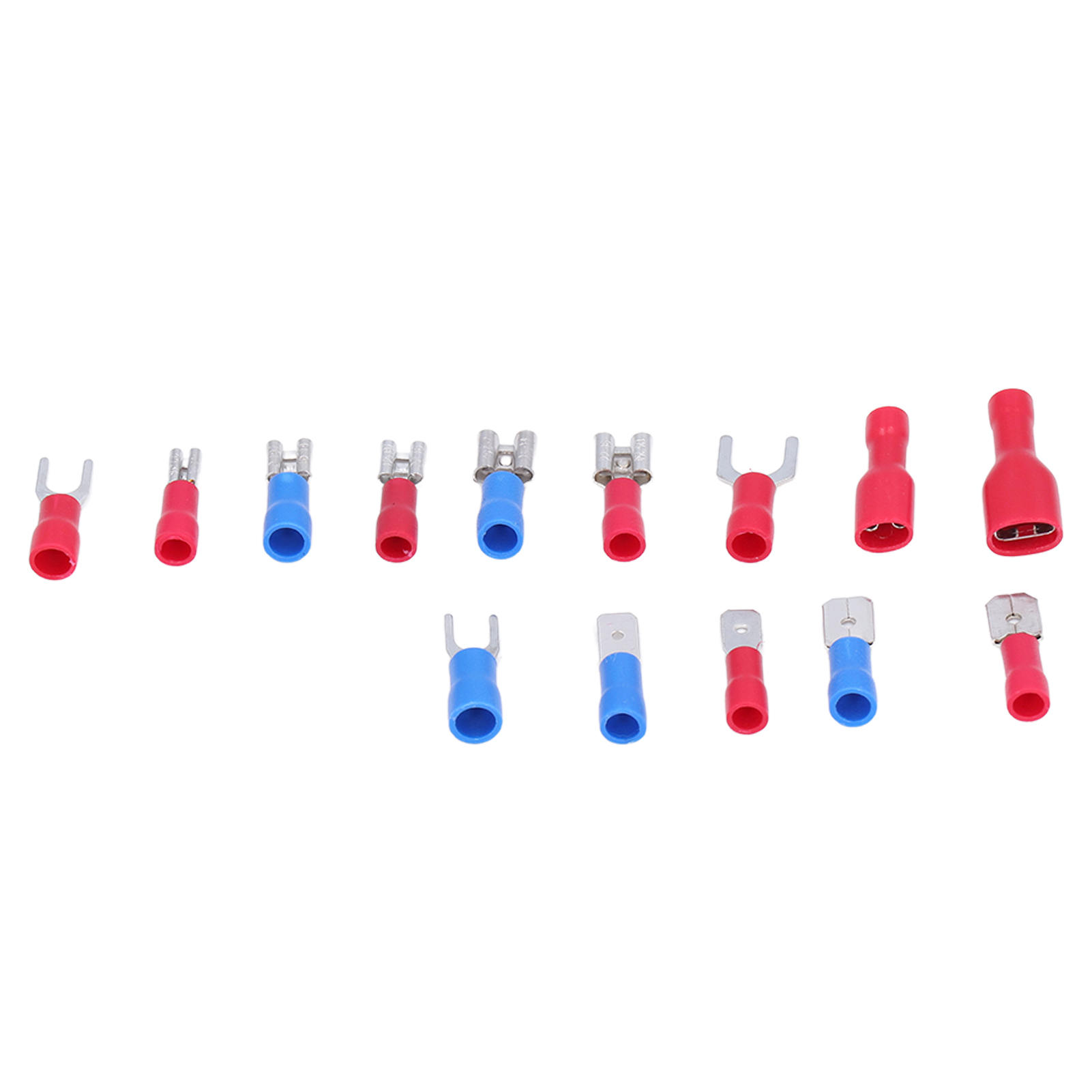 140-teiliges Set Isolierter Elektrischer Stecker Und Buchsen Für Ausziehstecker, Hülsen, Kabelschuhe, Gabelverbinder Und Ringe