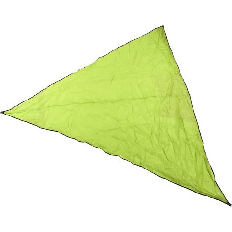 Dreieckiges Sonnensegel Aus Edelstahl (4x4x4 M) Mit 3 Seilen Für Terrasse, Garten Oder Innenhof, Grüne Farbe