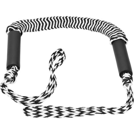 Elastisches Marine-stretchseil Zum Festmachen Von Booten – Strapazierfähiges, Schwarz-weißes Pe-seil Mit Wellenmuster