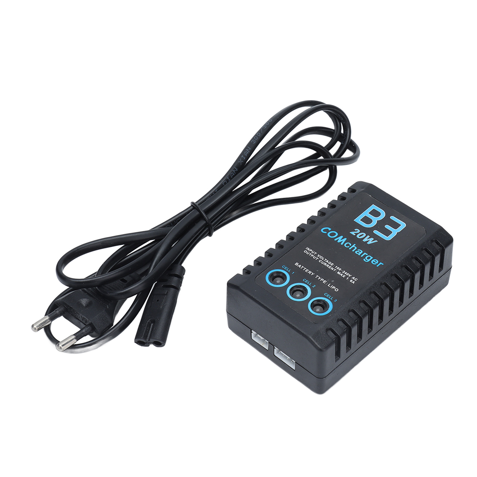 B3eu Balancer-ladegerät Für 2-3s Lithium-polymer-akkus, Modellflugzeuge, 7,4 V/11,1 V, 20 W, 1,6 A, Eu-stecker, 100–240 V