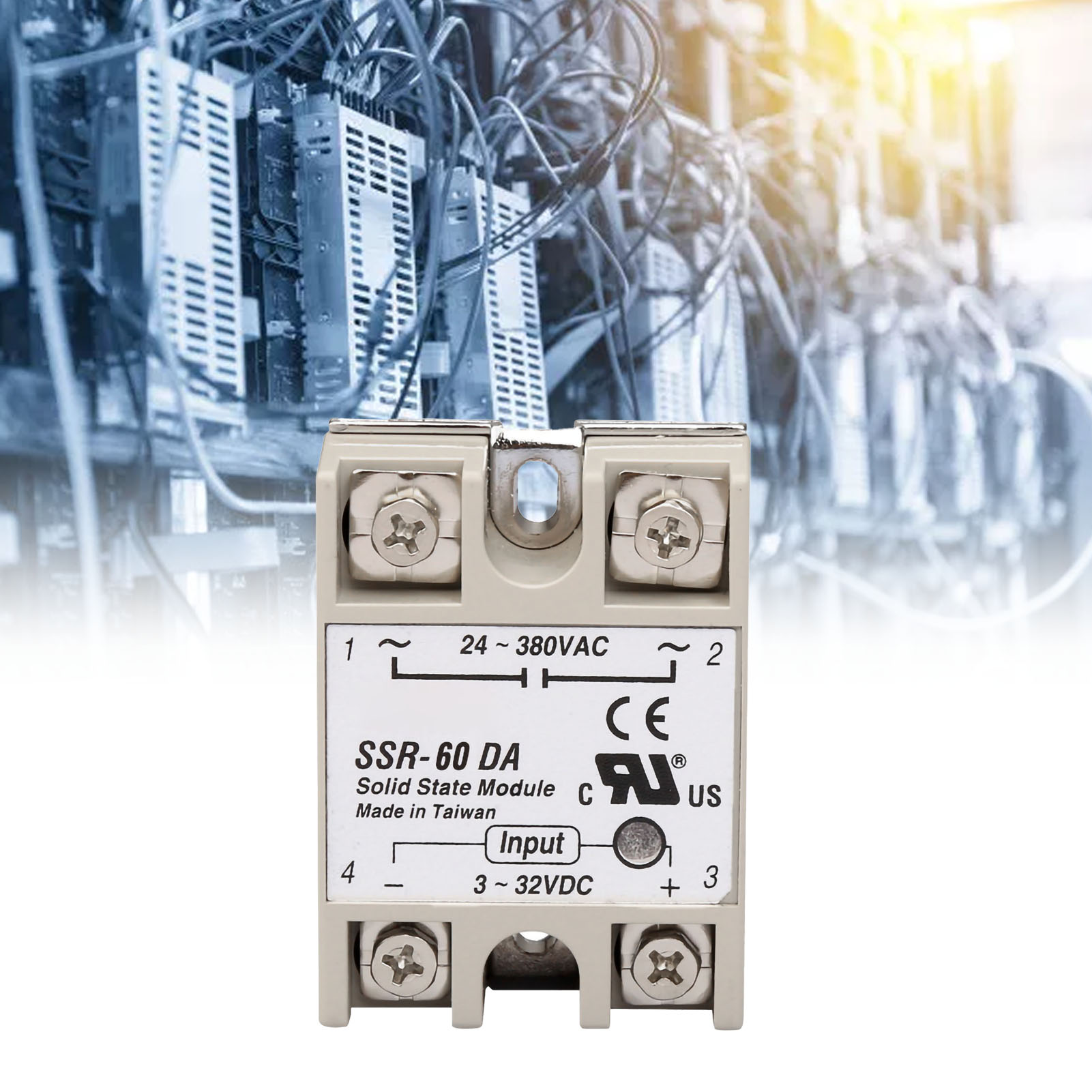Einphasiges Halbleiterrelais 60da, Ssr-modul Ohne Geräusche Oder Funken, Industrielle Leistungssteuerung, Geräuscharm, 60 A, Für Schaltschränke.