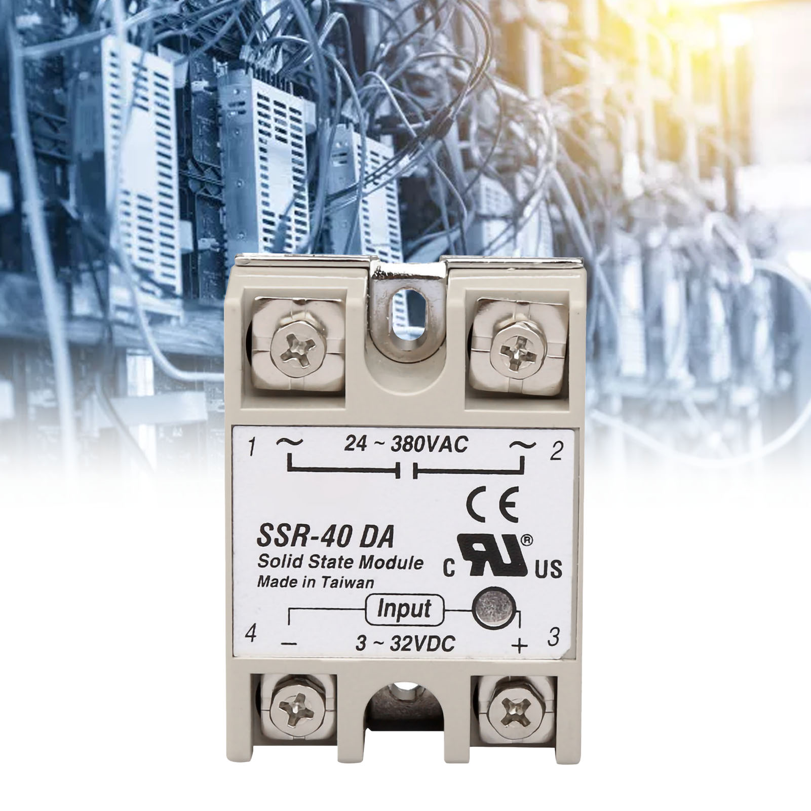 Einphasiges Halbleiterrelais 40da, Ssr-modul Ohne Rauschen Oder Funken, Leistungssteuerung, Geringes Rauschen, 40 A, Industrielle Anwendung.