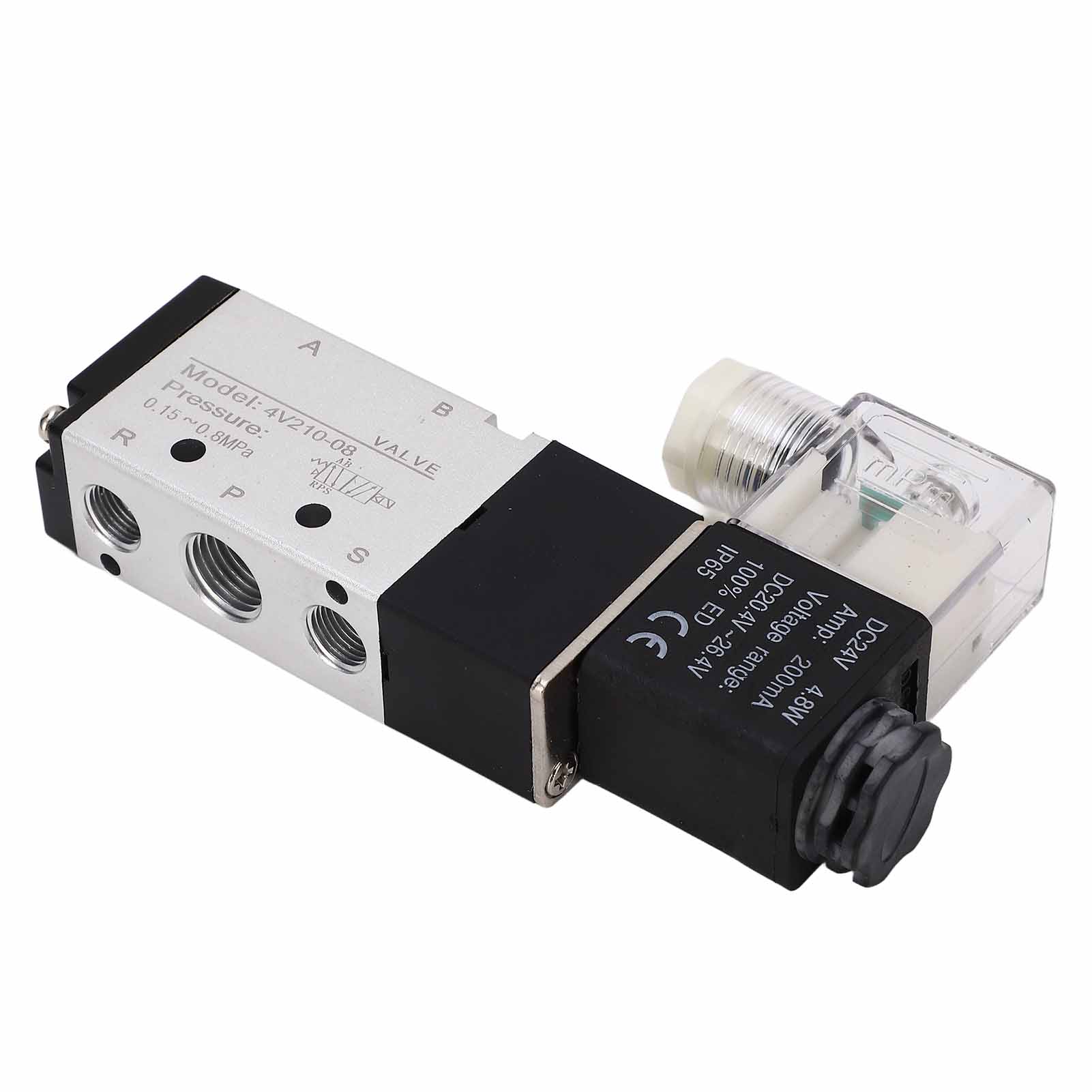 Pneumatisches Magnetventil 4v210-08 24v Dc, 2 Positionen 5 Wege, Normal, Automatische Druckluftspülung Für Die Werkstatt.