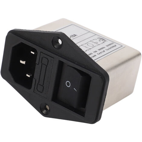 Iec-buchse Mit Sicherung Und Wippschalter, 115 V/250 V, Für Elektrische Geräte