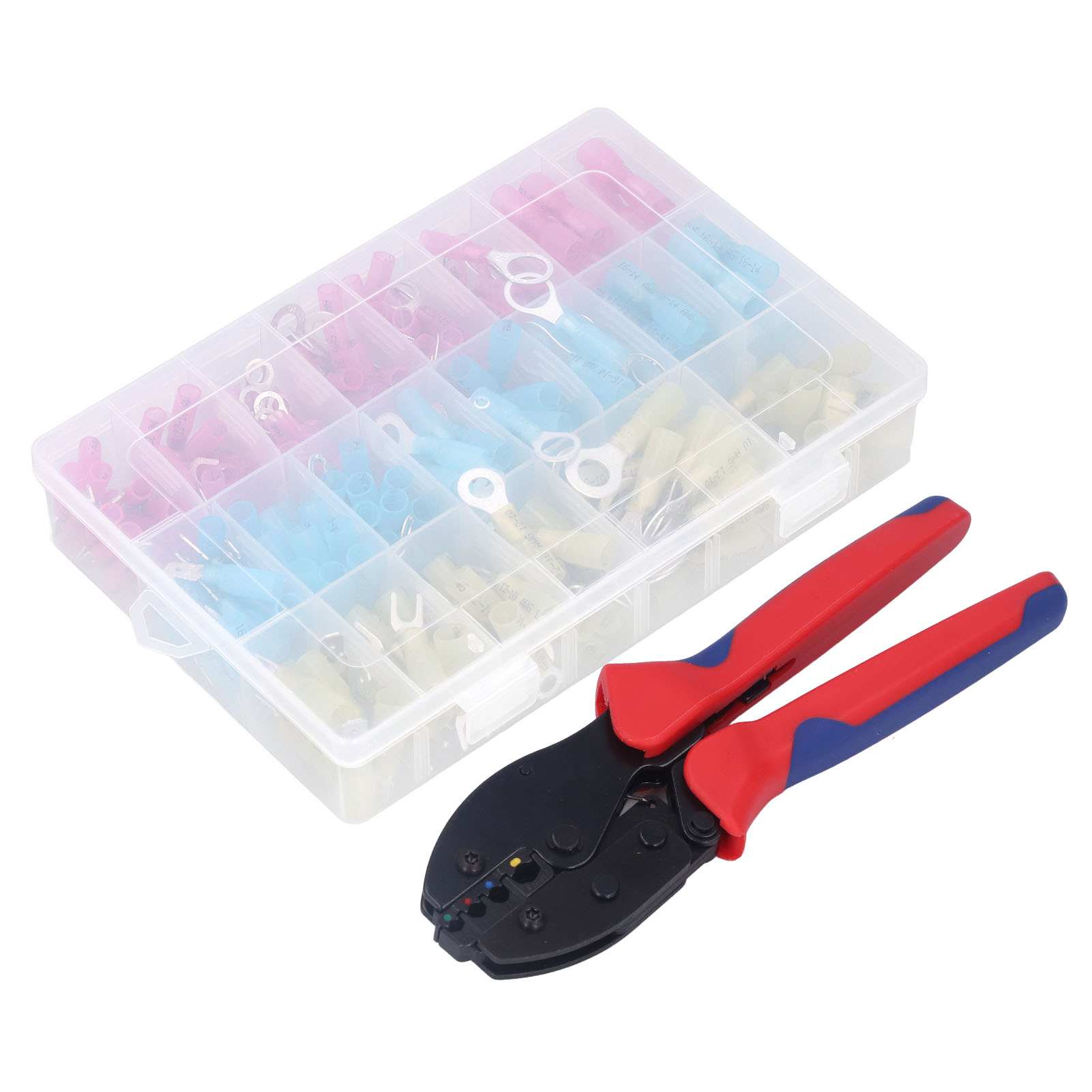 280-teiliges Schrumpfverbinder-set, Elektrische Kabelschuhe Für Den Maritimen Bereich Mit Crimpzange, Awg 20-10, Wasserdicht Und Isolierend.