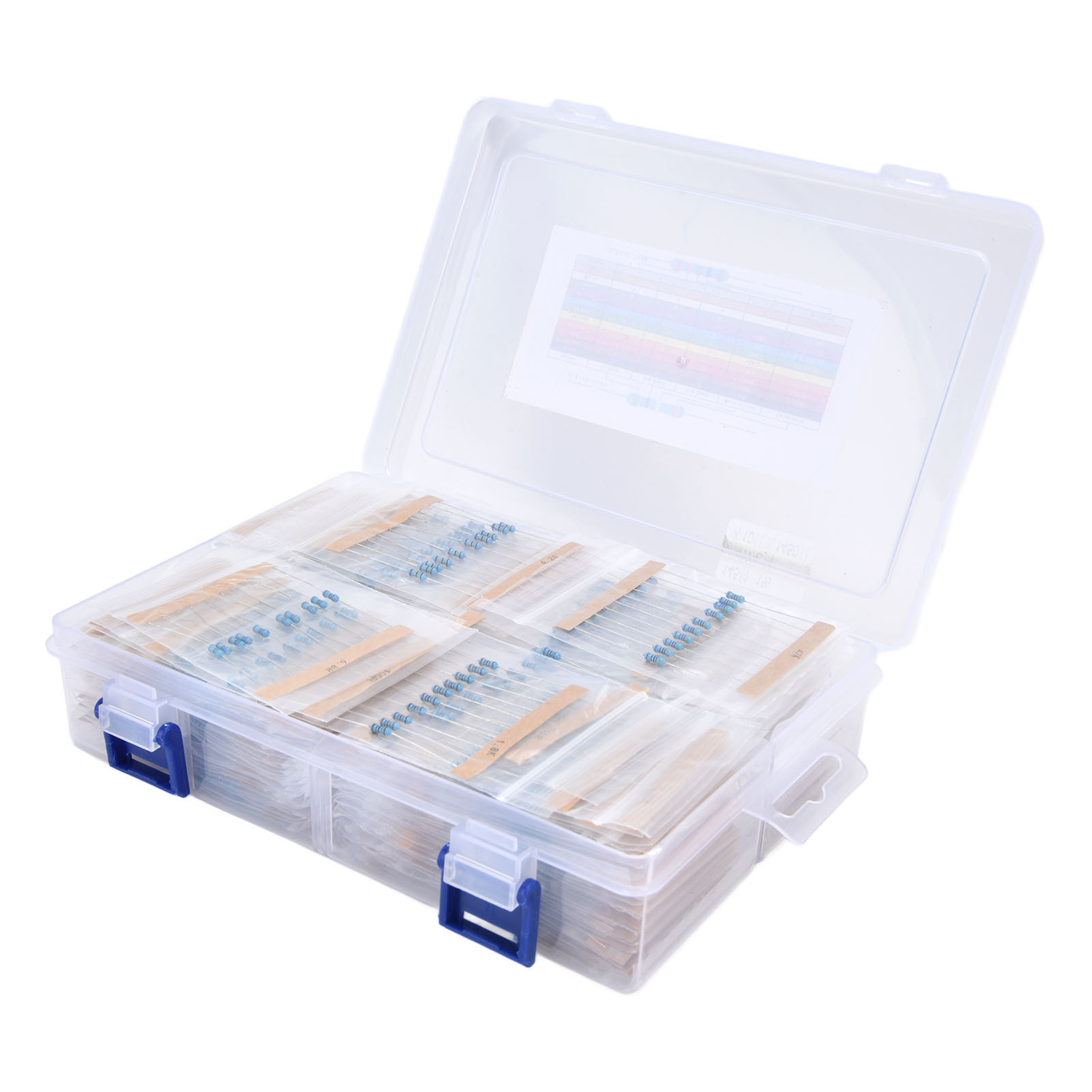 Metallfilmwiderstands-set Mit 1450 Teilen, 145 Werte, 1 Ω Bis 1 Mω, 1/4 W, Sortiment Für Diy-projekte