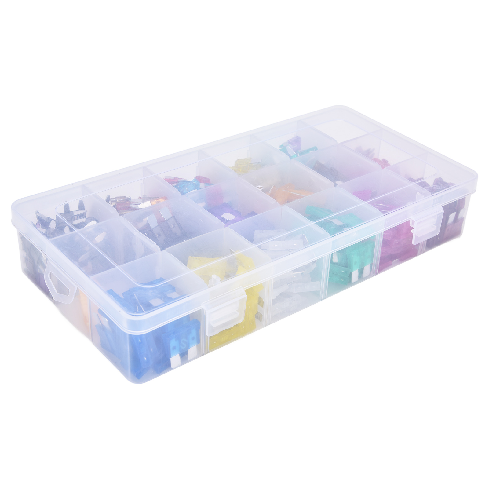 Packung Mit 485 Flachsicherungen Aus Aluminiumlegierung, Kfz-sortiment 2a-40a, Mittlere Und Kleine Größe