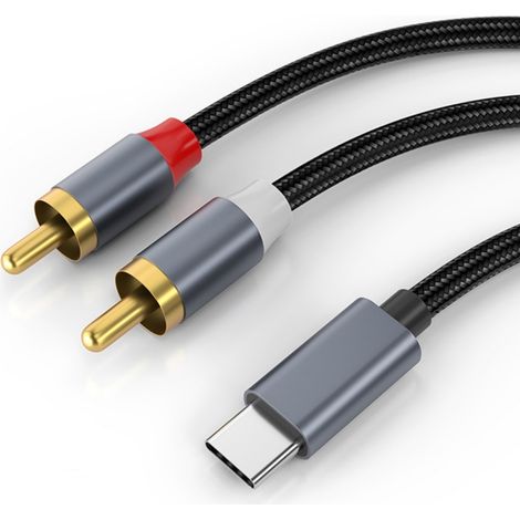 Usb-c-auf-cinch-adapterkabel Für Lautsprecher, Hochwertige Digitale Audioverbindung