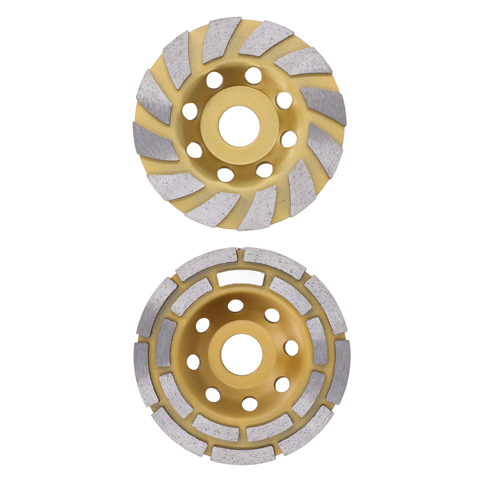 4,5-zoll-diamantschleifscheibe, Doppelreihen- Und Turbosegment-set, Betontopfschleifscheibe Ohne Unterlegscheibe