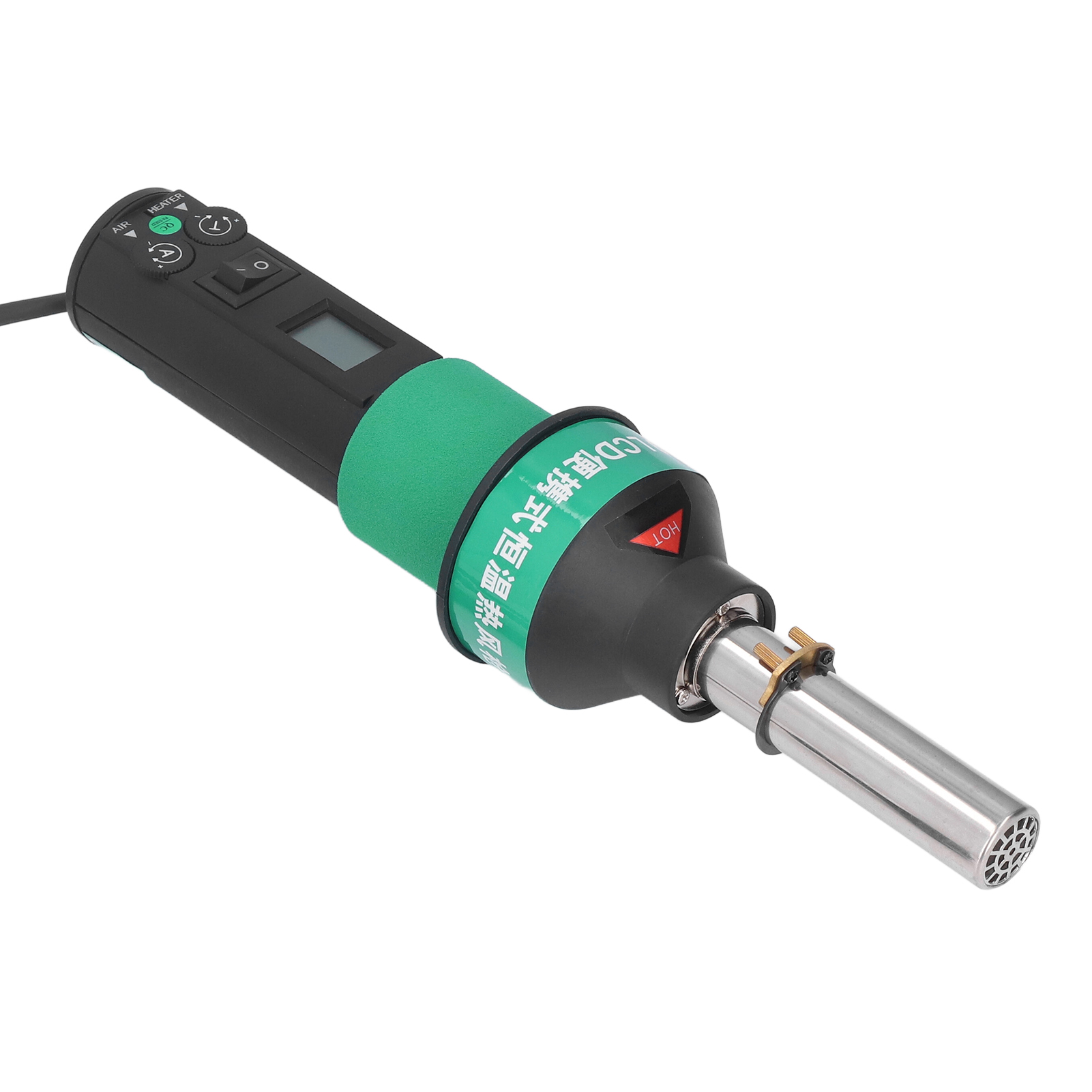 Digitales, Kabelloses Heißluftgebläse, Bürstenloser Motor, Tragbares Lötgerät, Thermoschneidset, 220-v-eu-stecker