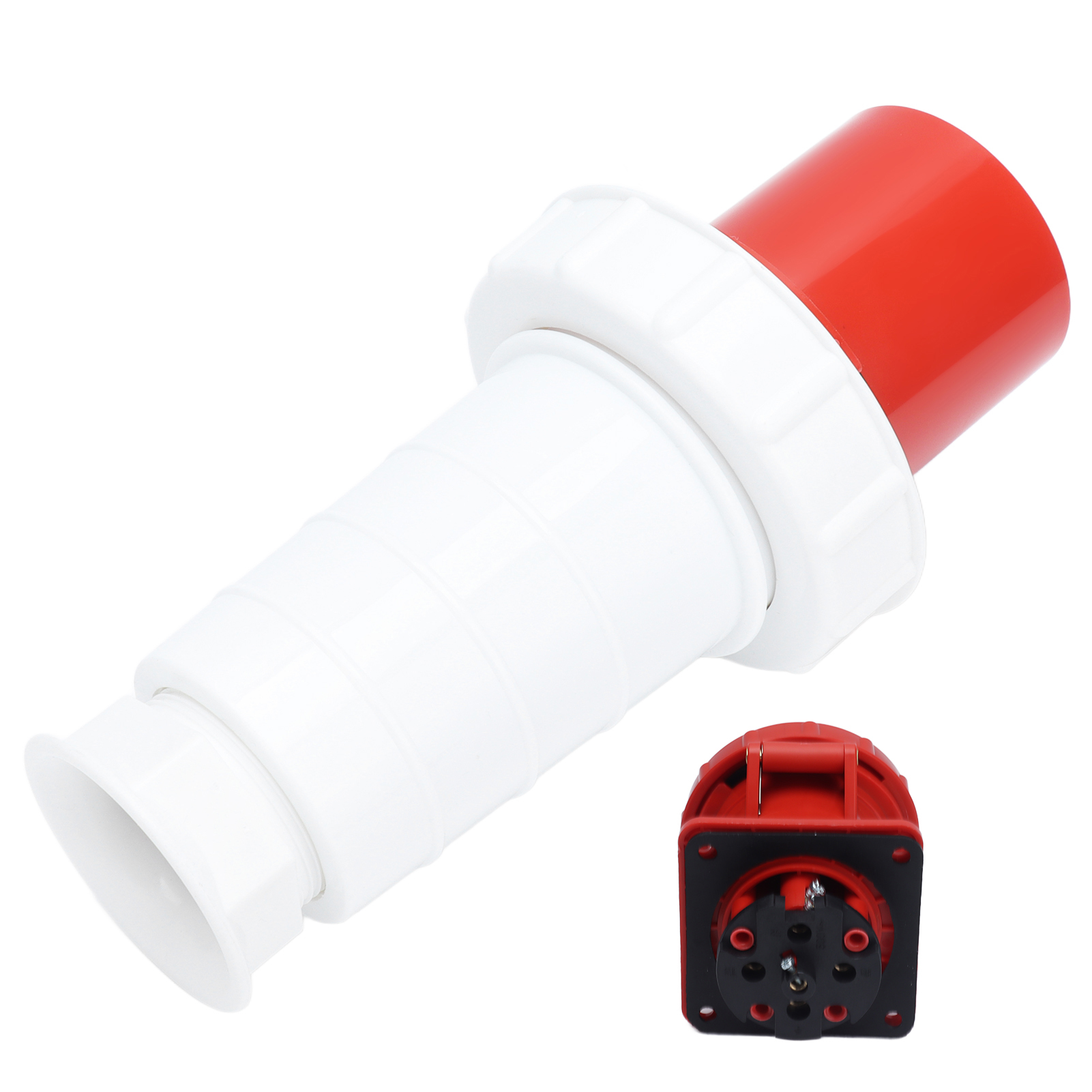 Industrieller Elektrischer Steckverbinder, Ip67 Wasserdicht, Stecker/buchse, 63 A, 3-phasig, 4-polig, 3p+e, 380–415 V, Set Für Den Professionellen Einsatz