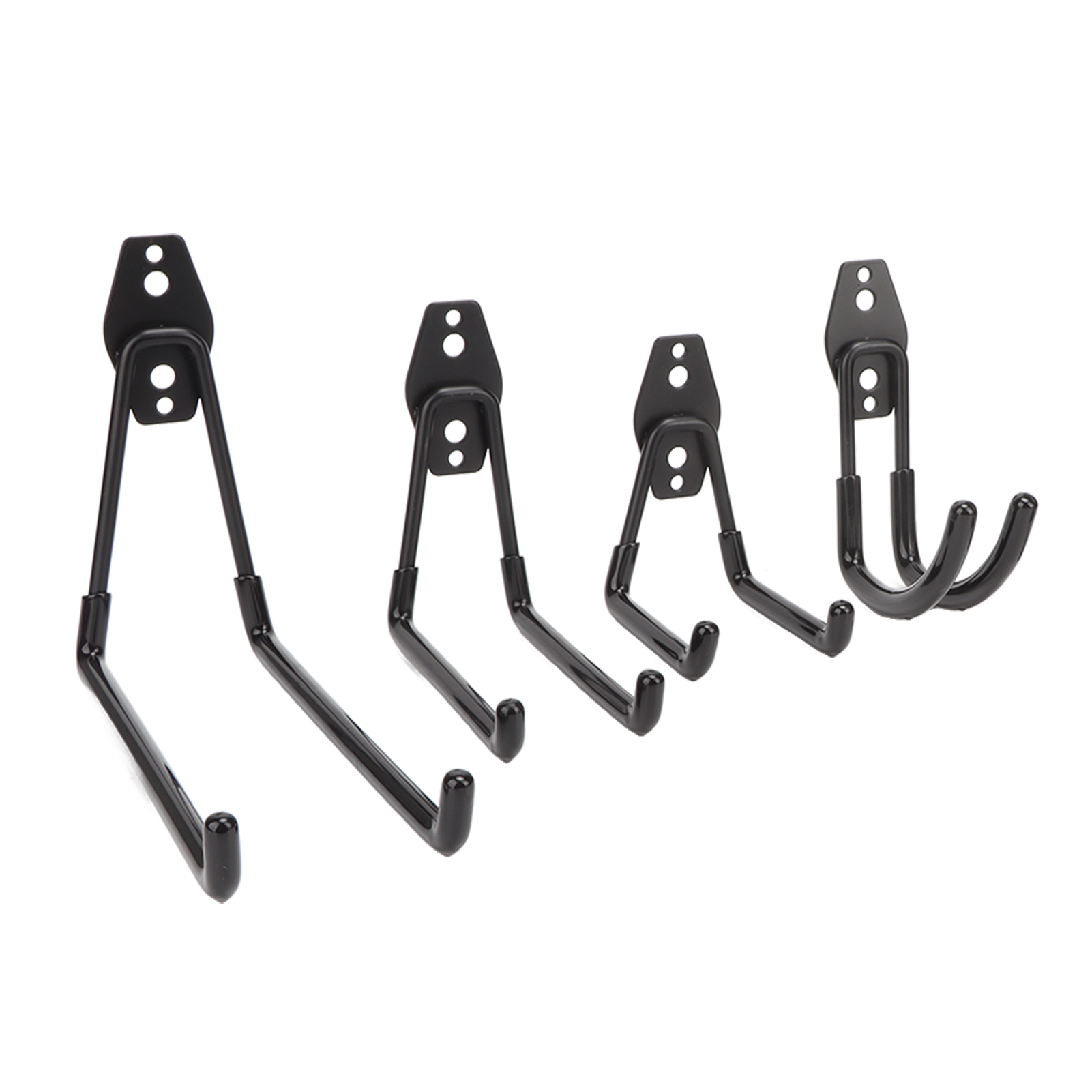 Set Mit 14 Robusten Wandhaken, Hohe Tragfähigkeit, Werkzeughalter Für Die Garage, Inklusive Schrauben Und Dübeln.