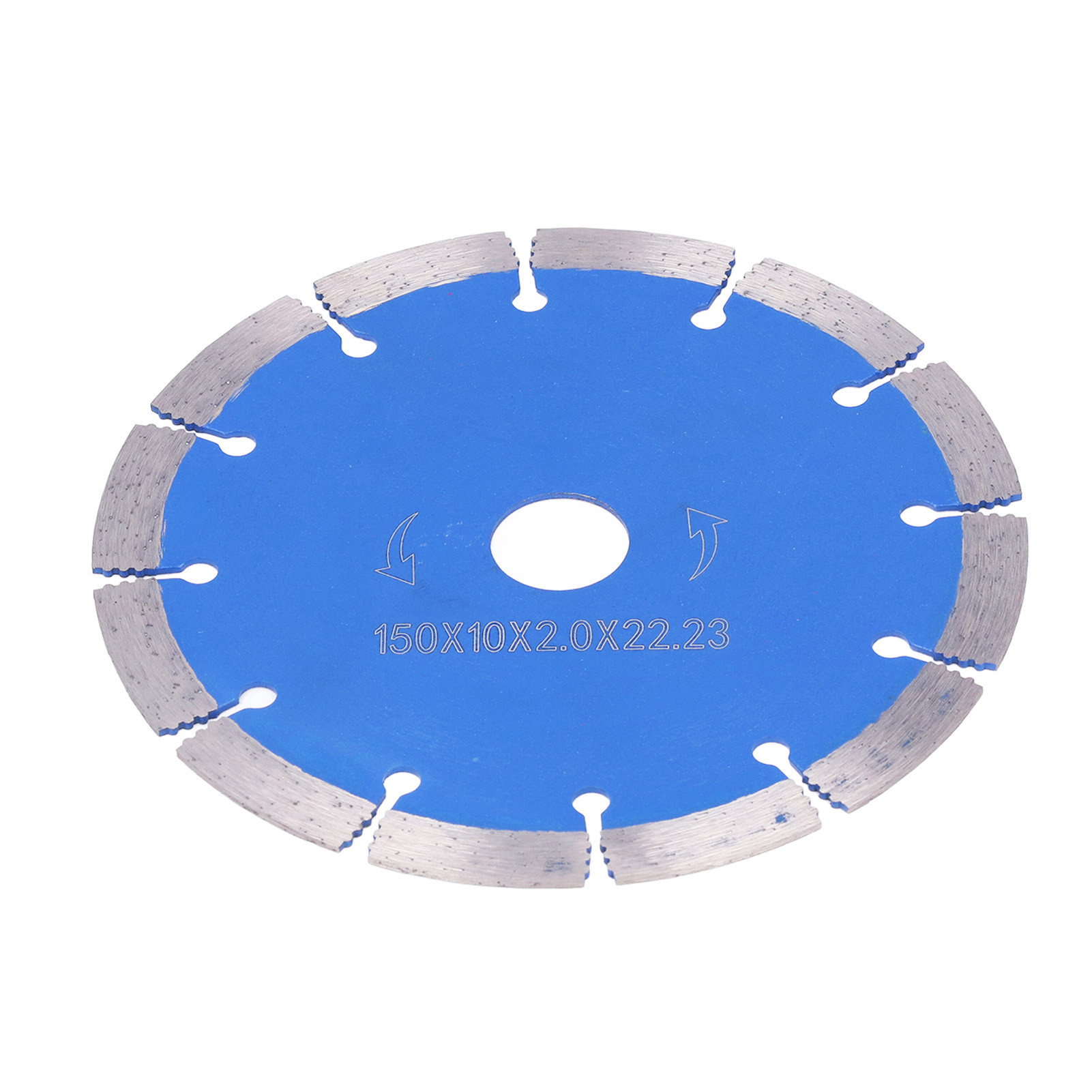 Segmentiertes Trockensägeblatt Aus Manganlegierungsstahl 65 Für Marmor, Durchmesser 150 Mm, Bohrung 22,23 Mm, Dicke 2,0 Mm, Hochleistungs-diamantscheibe.