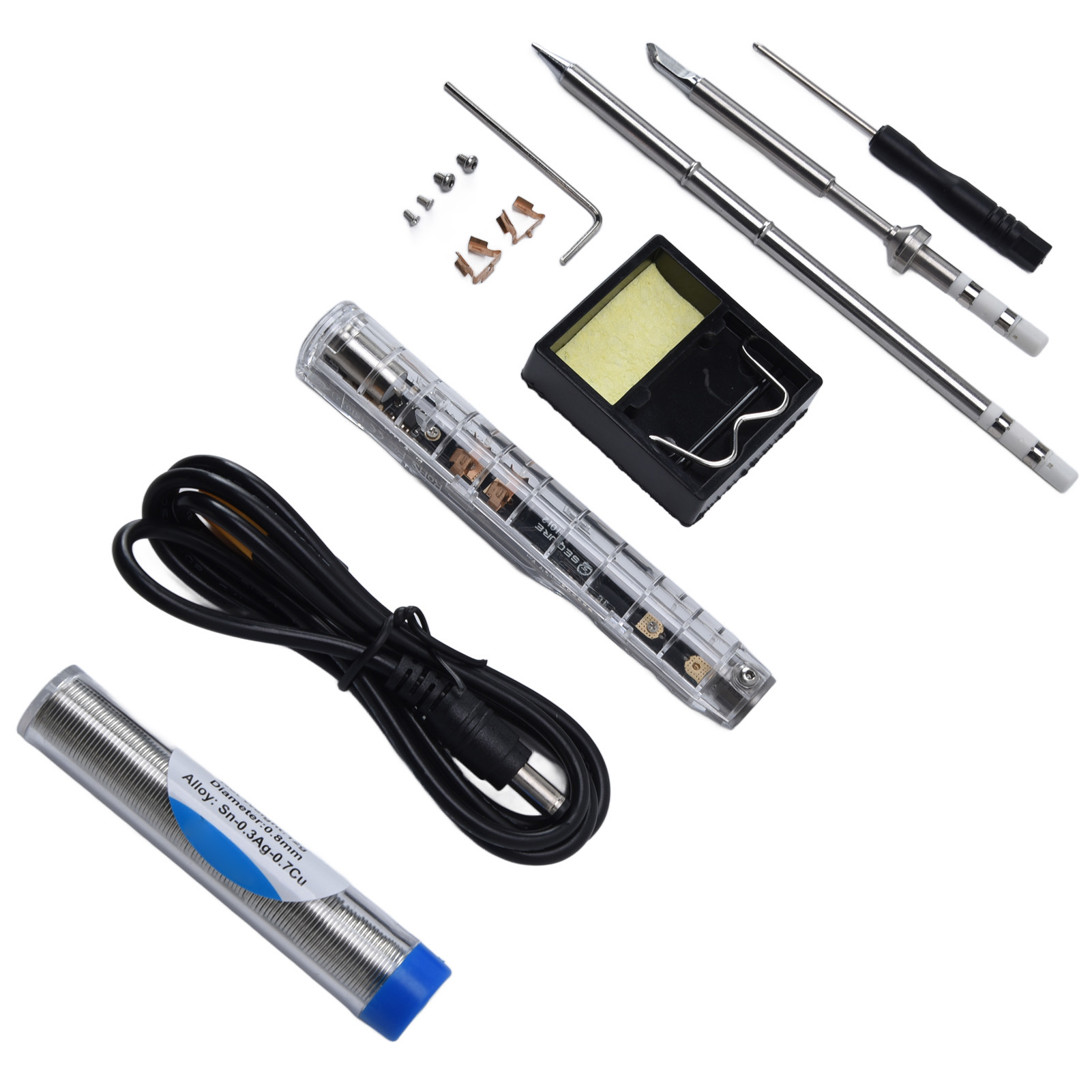 Si012 Mini Smart Elektrisches Tragbares Lötkolben-set Mit Digitalanzeige Und T12-b2- Und Ts-k-lötspitzen
