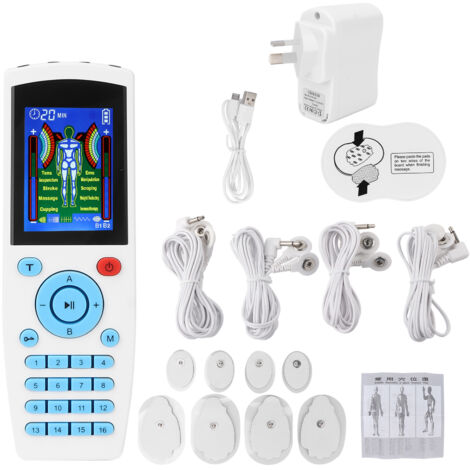 Ems-tens-muskelstimulator Mit 16 Modi, Schmerztherapiegerät, Elektrisches Massagegerät, 110–240 V Eu-stecker
