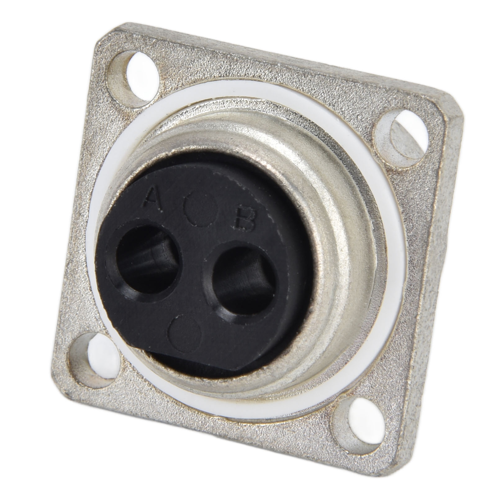 2-poliger Elektrischer Steckverbinder, Quadratischer Flanschstecker, Schraubmontage, Netzteil C10-730511-z2p, Industriebuchse.